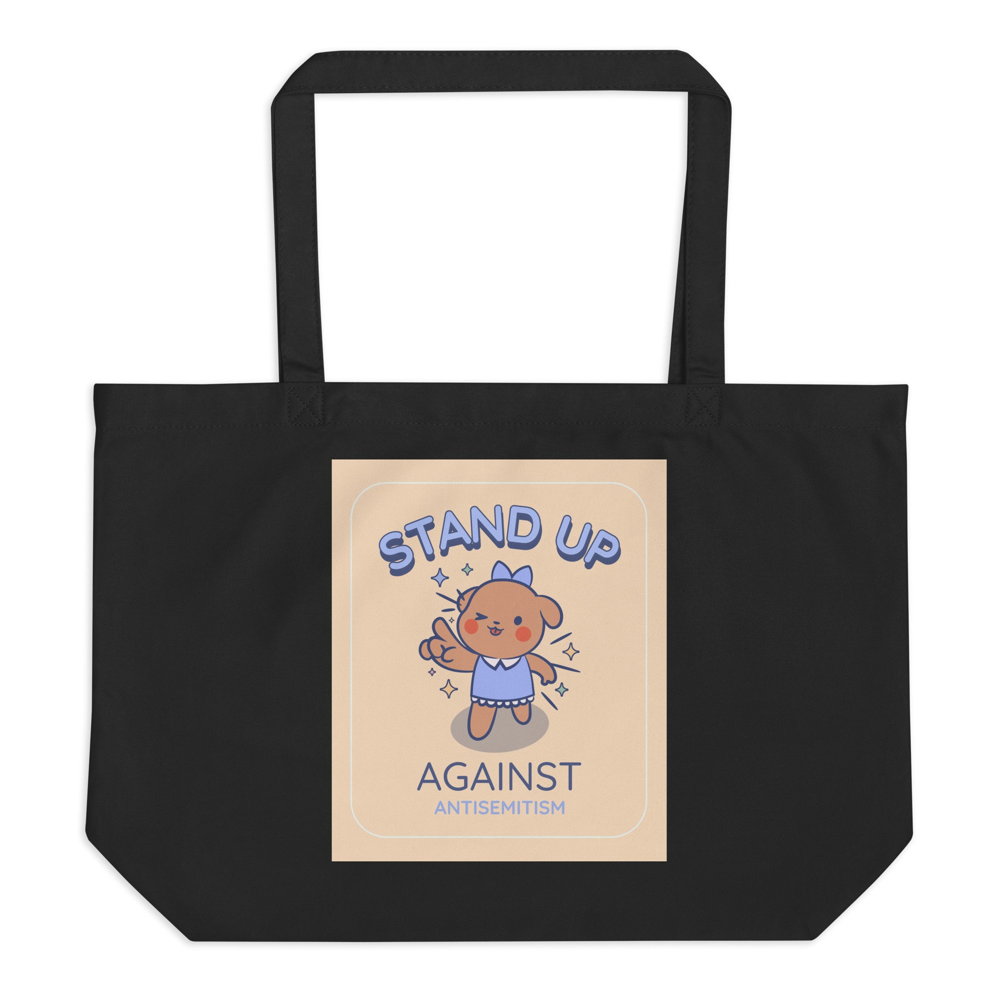 Cute Friend | Antisemitism | Large Organic Tote Bag
