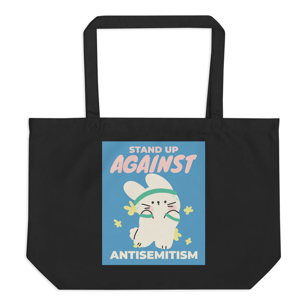 Cute Friend | Antisemitism | Large Organic Tote Bag