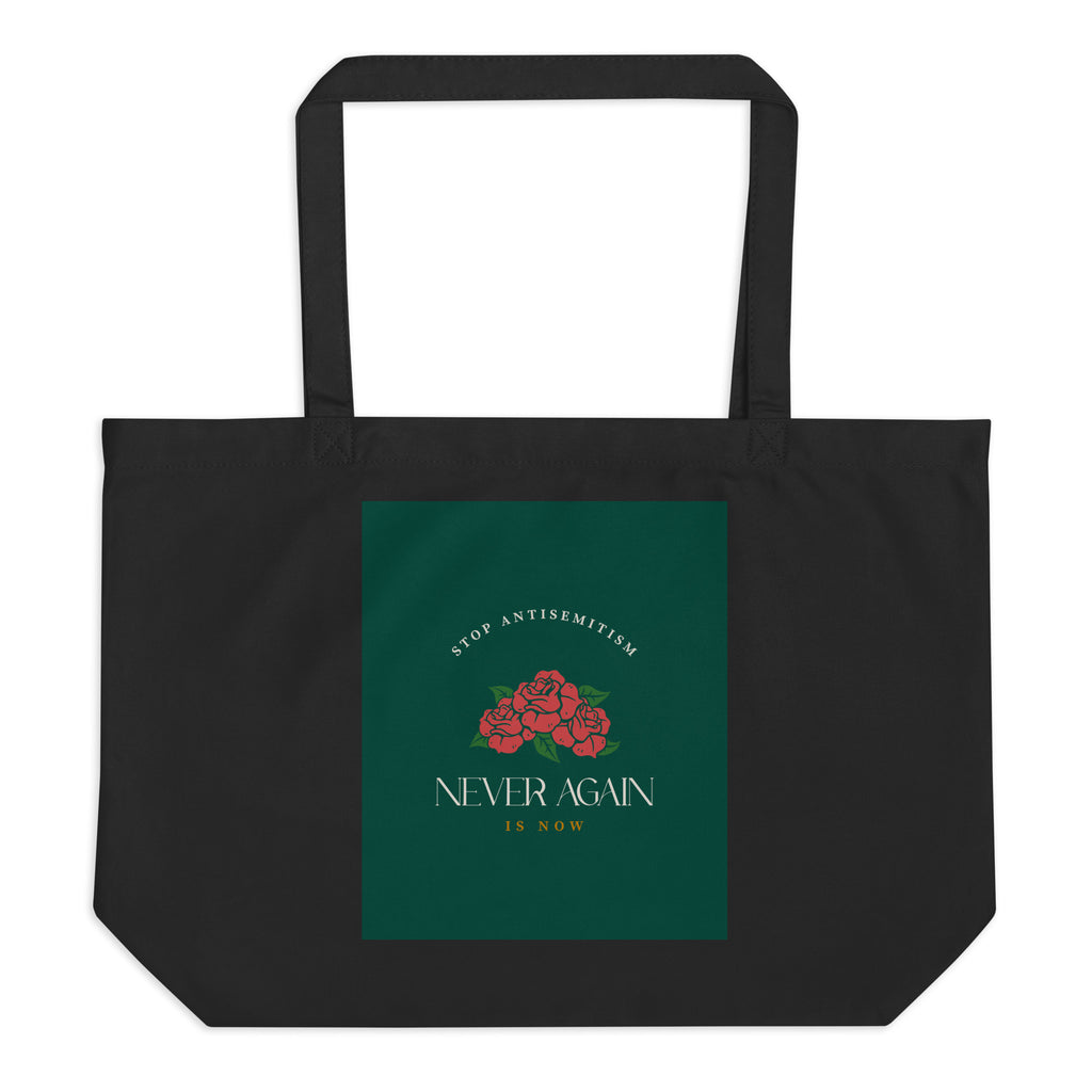 Stop Antisemitism | Plants & Flowers Edition | Large Organic Tote Bag