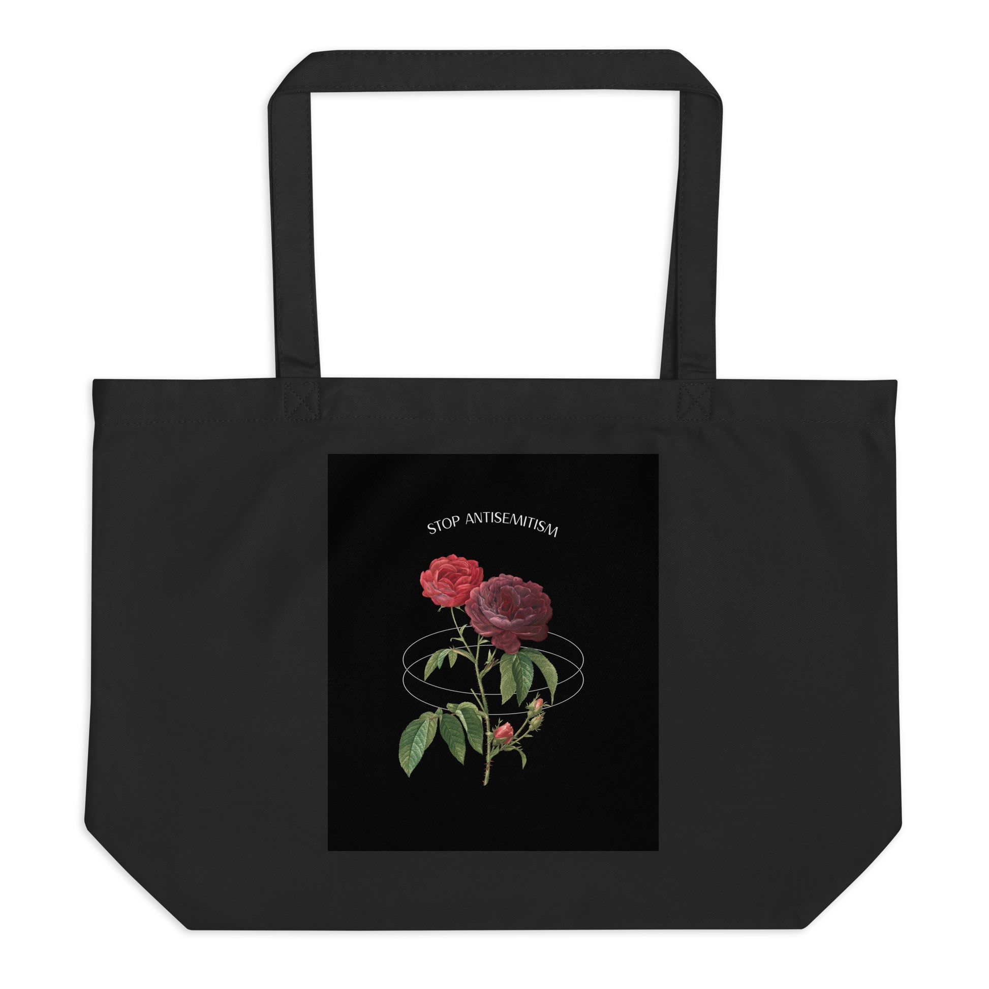 Stop Antisemitism | Plants & Flowers Edition | Large Organic Tote Bag