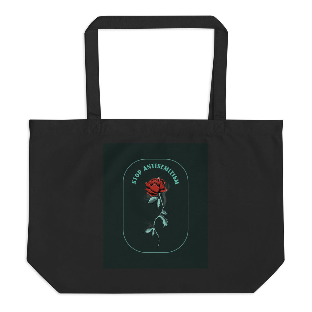 Stop Antisemitism | Plants & Flowers Edition | Large Organic Tote Bag
