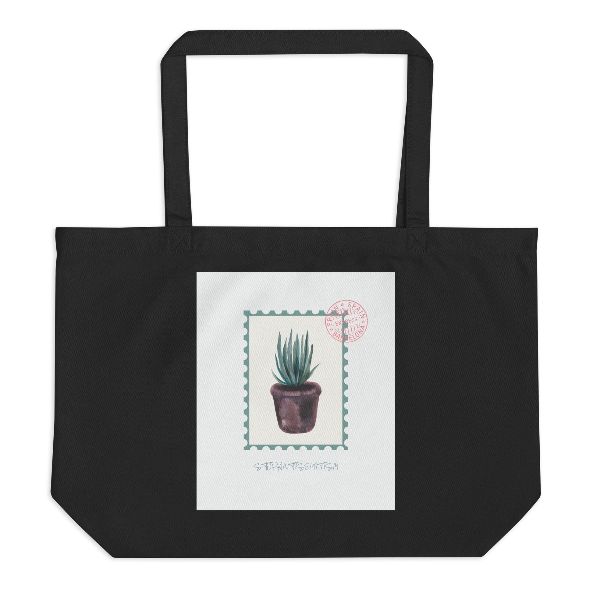 Stop Antisemitism | Plants & Flowers Edition | Large Organic Tote Bag