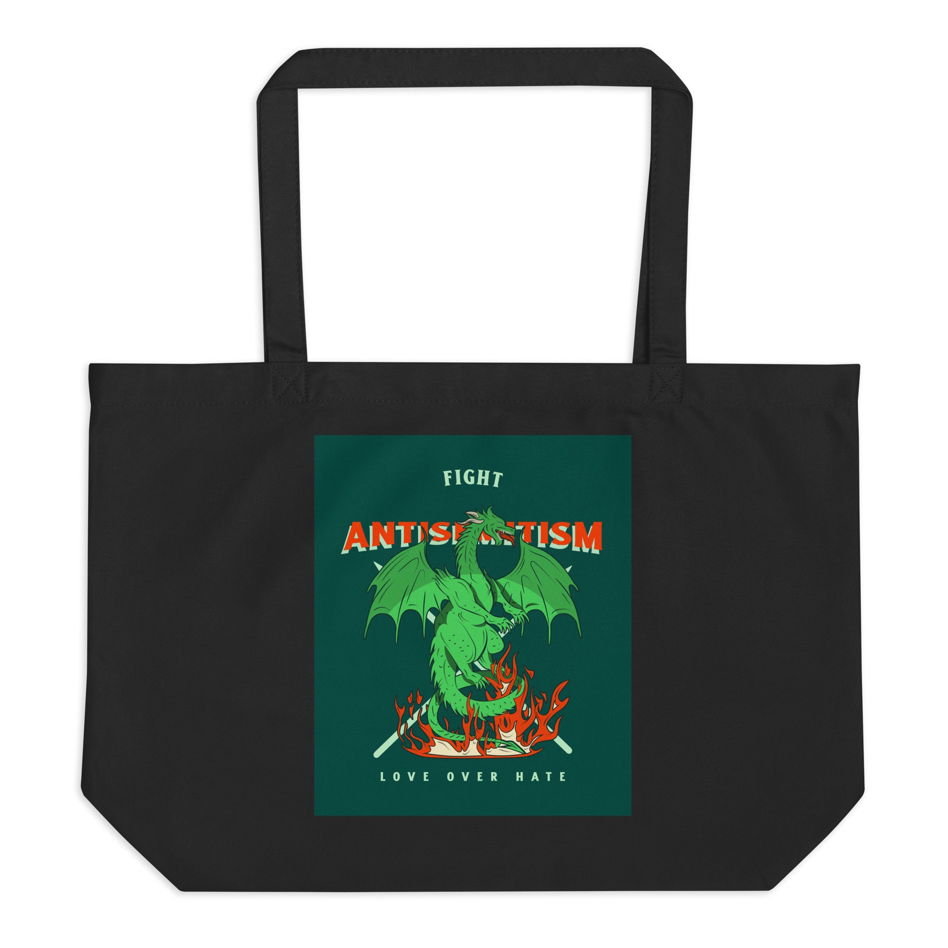 Dragon Adventure | Large Organic Tote Bag