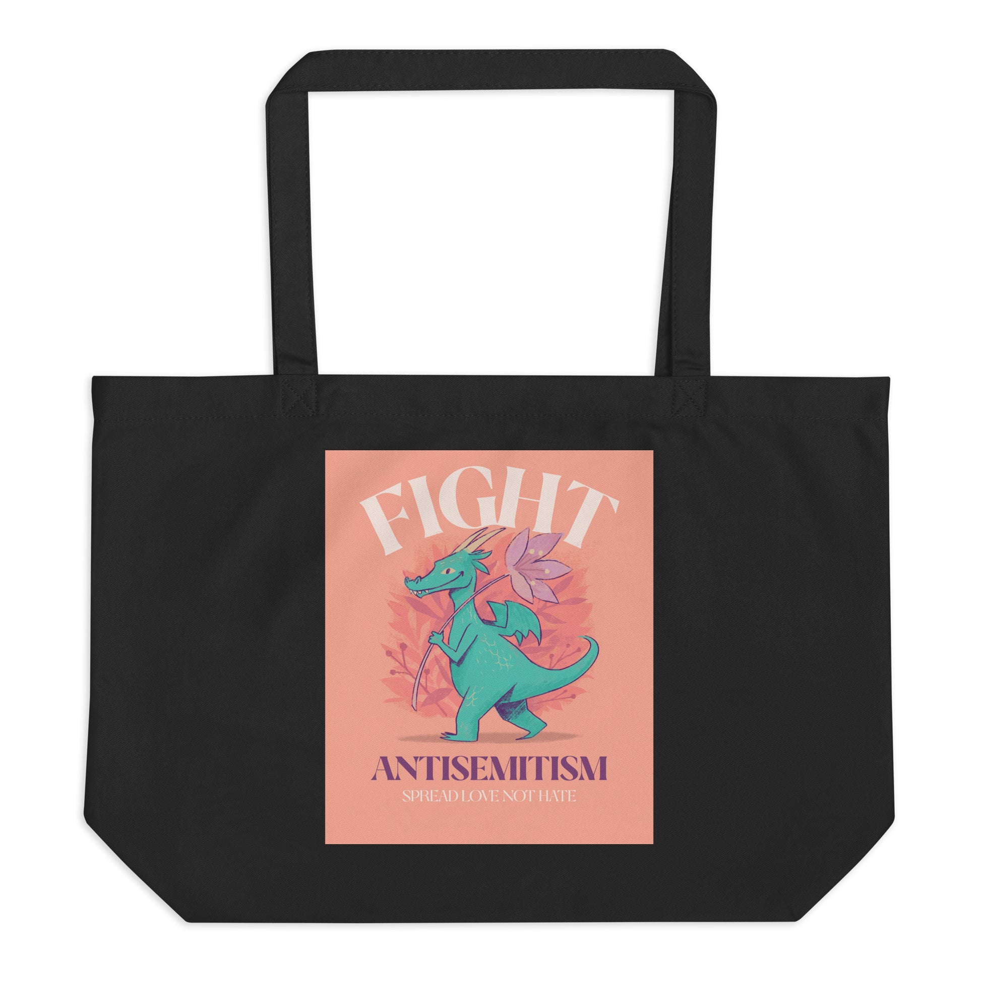 Dragon Adventure | Large Organic Tote Bag