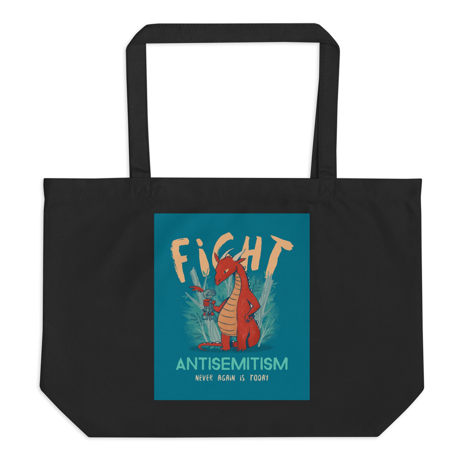 Dragon Adventure | Large Organic Tote Bag