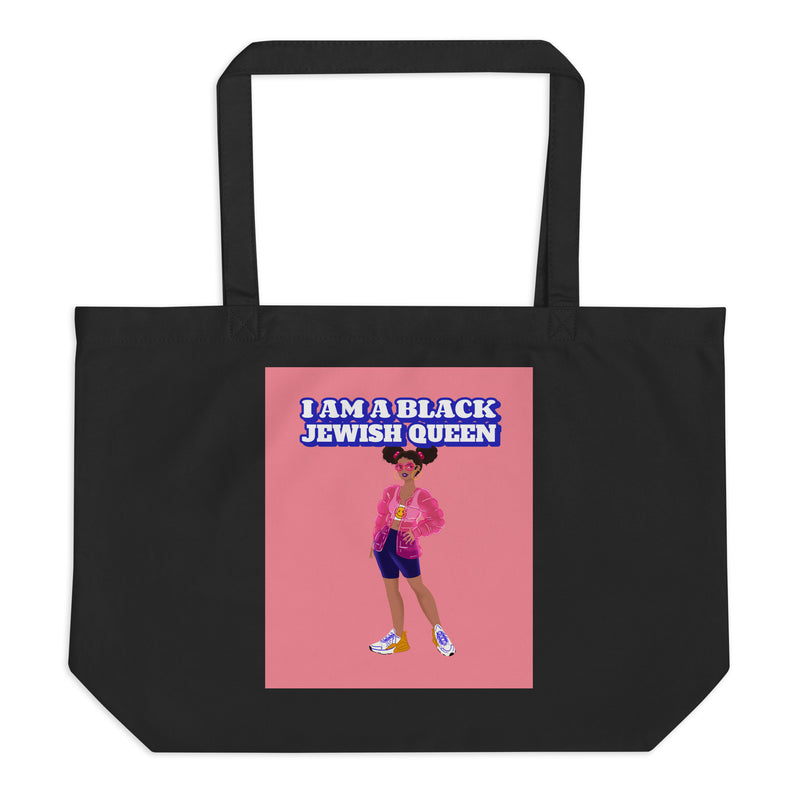 Black & Jewish Love | Large Organic Tote Bag
