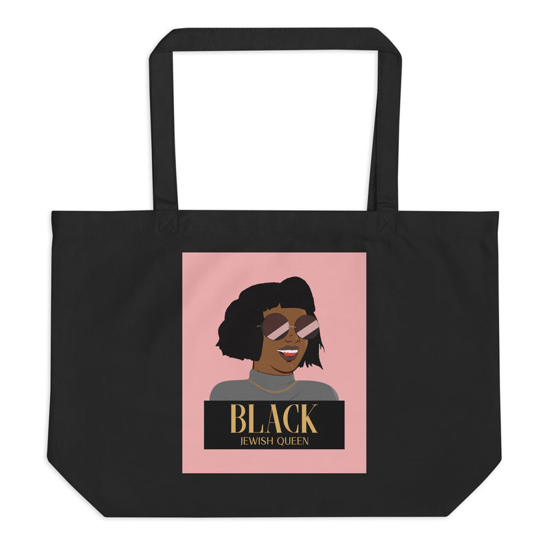 Black & Jewish Love | Large Organic Tote Bag