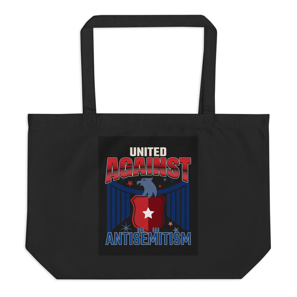 USA Edition | United Against Antisemitism | Large Organic Tote Bag