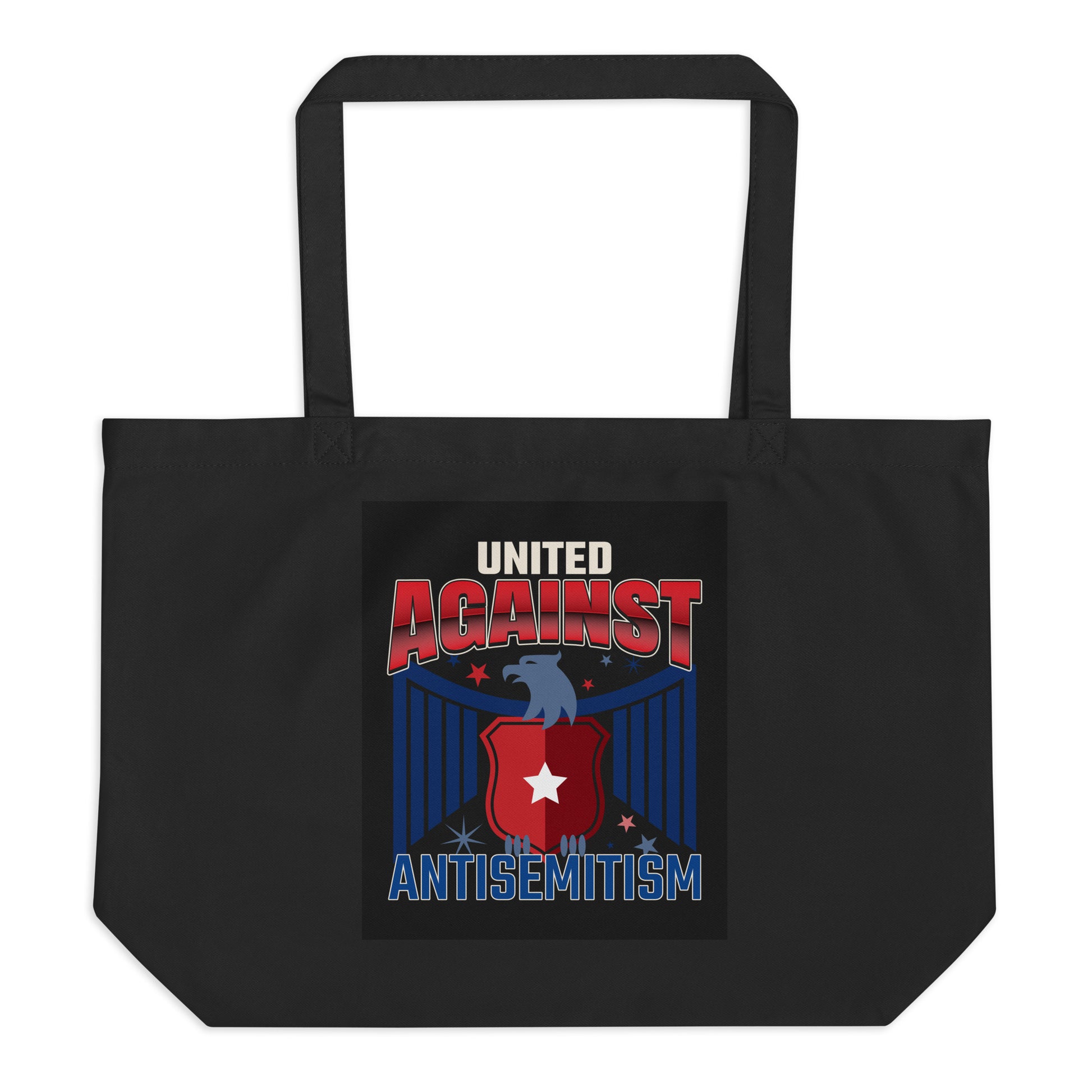 USA Edition | United Against Antisemitism | Large Organic Tote Bag