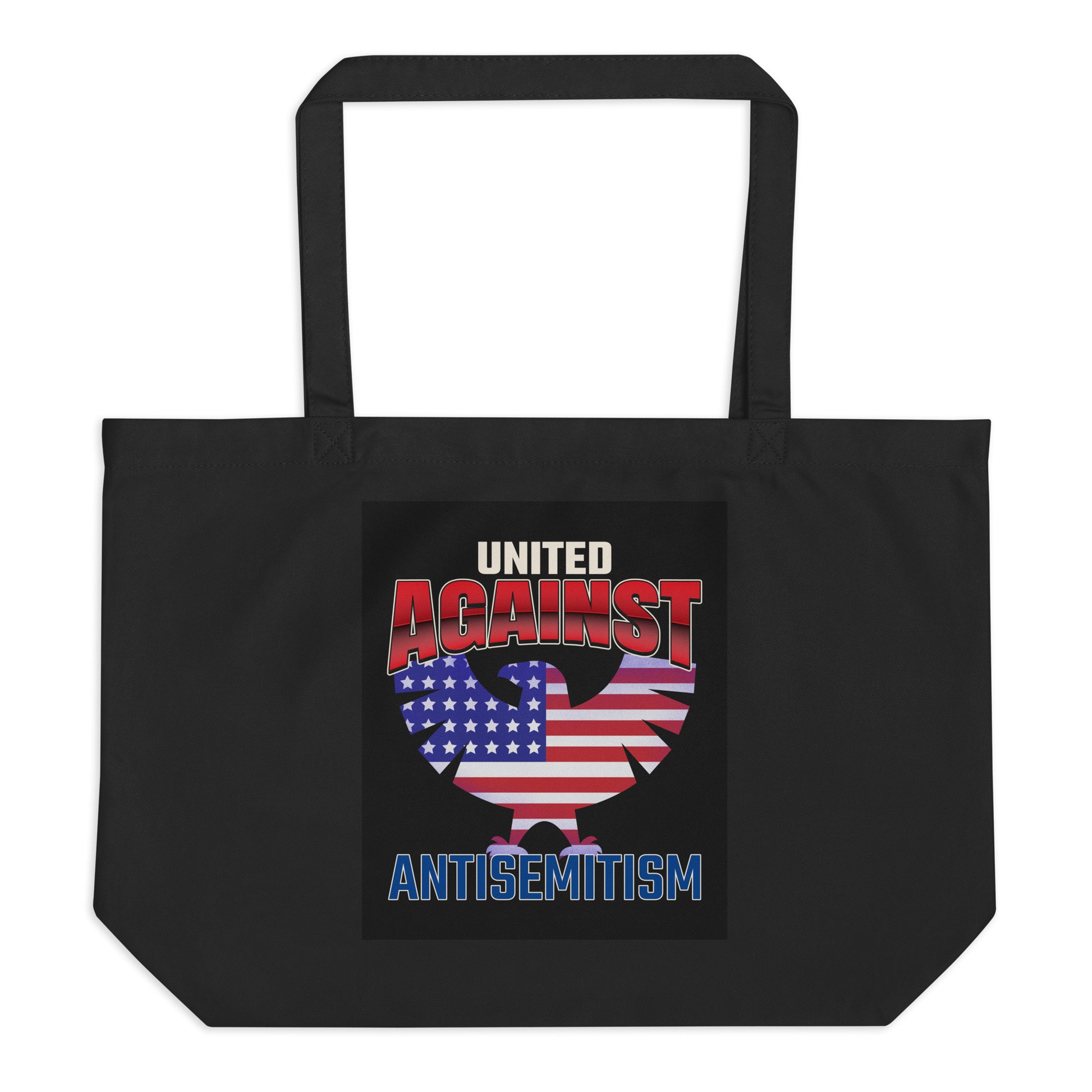 USA Edition | United Against Antisemitism | Large Organic Tote Bag