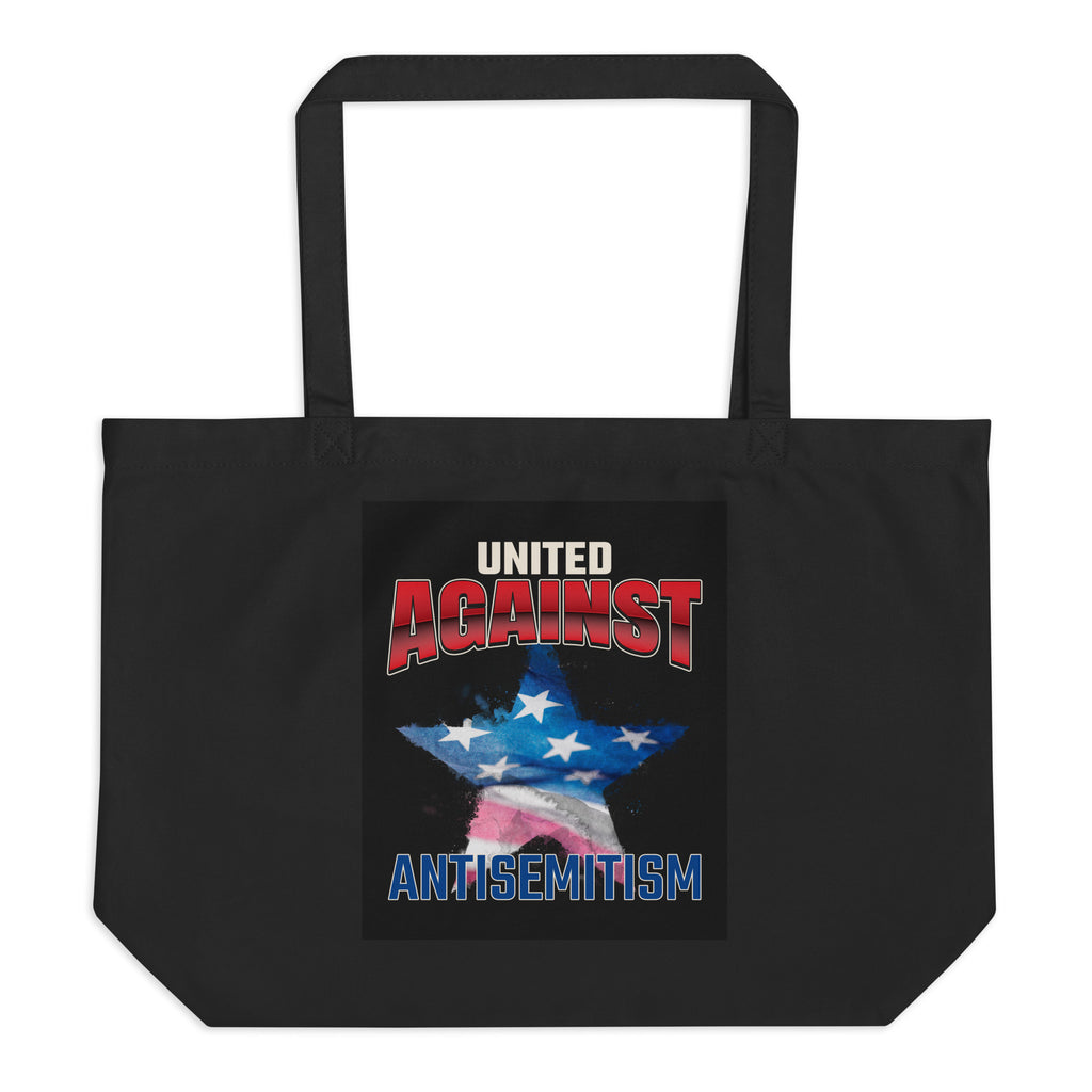 USA Edition | United Against Antisemitism | Large Organic Tote Bag