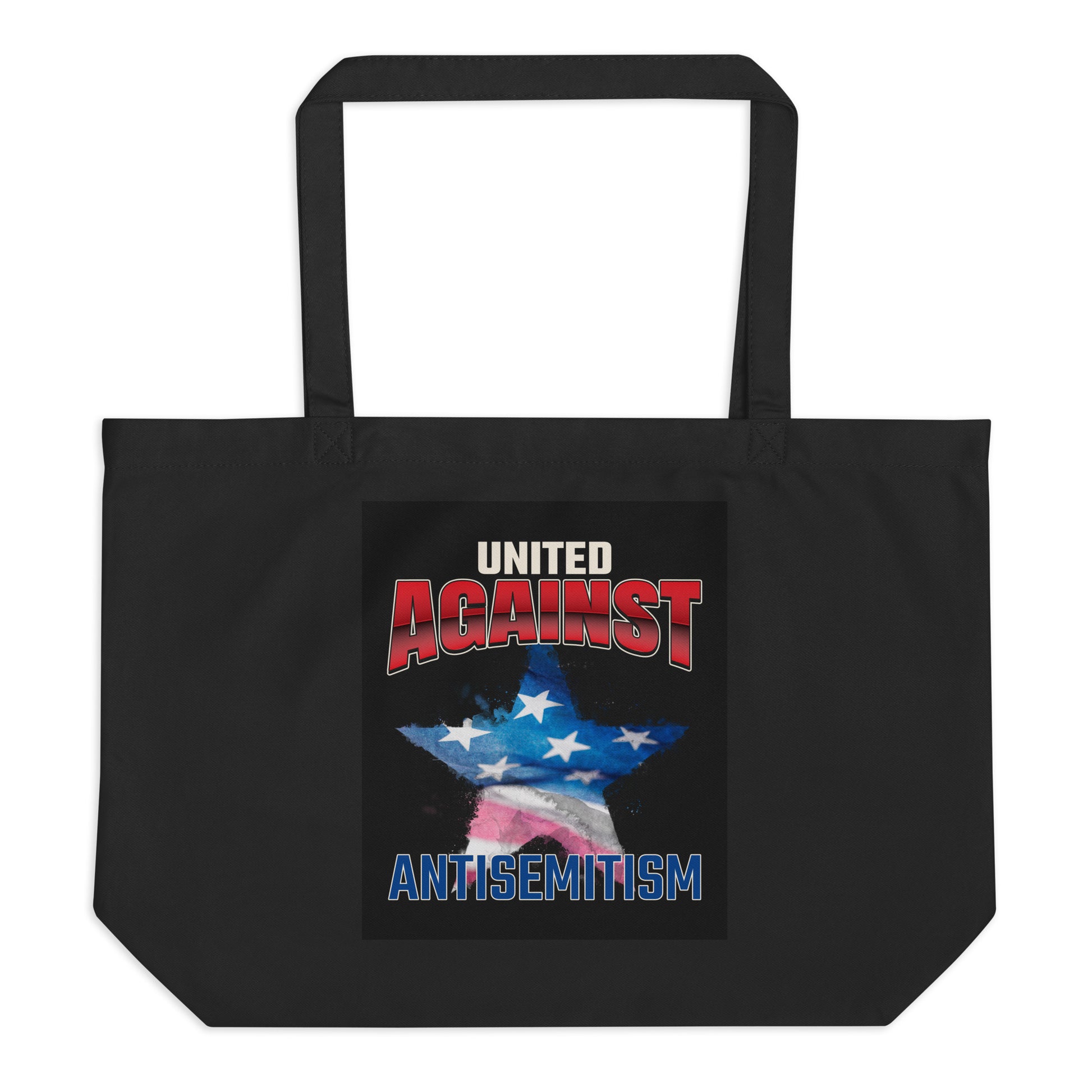 USA Edition | United Against Antisemitism | Large Organic Tote Bag