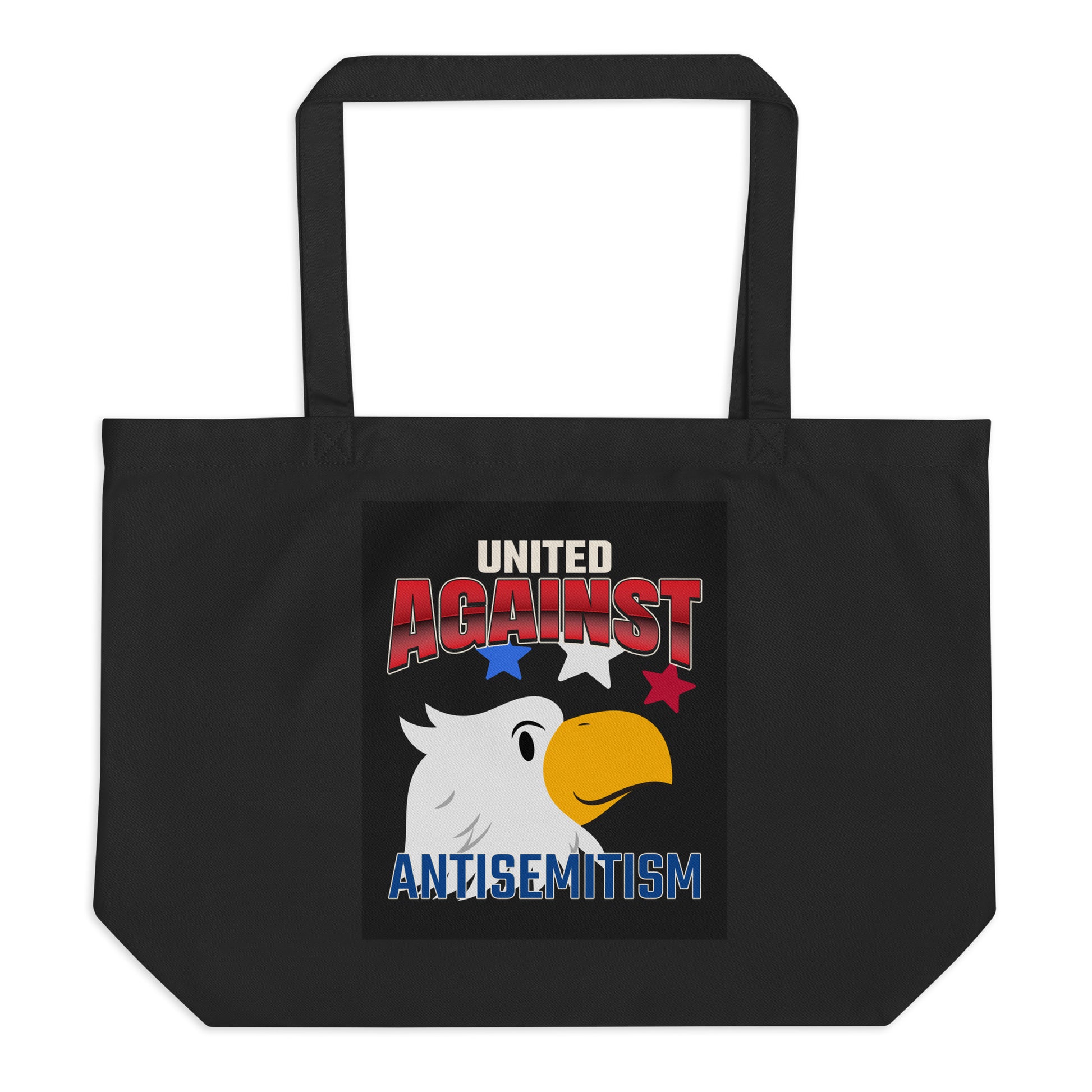 USA Edition | United Against Antisemitism | Large Organic Tote Bag