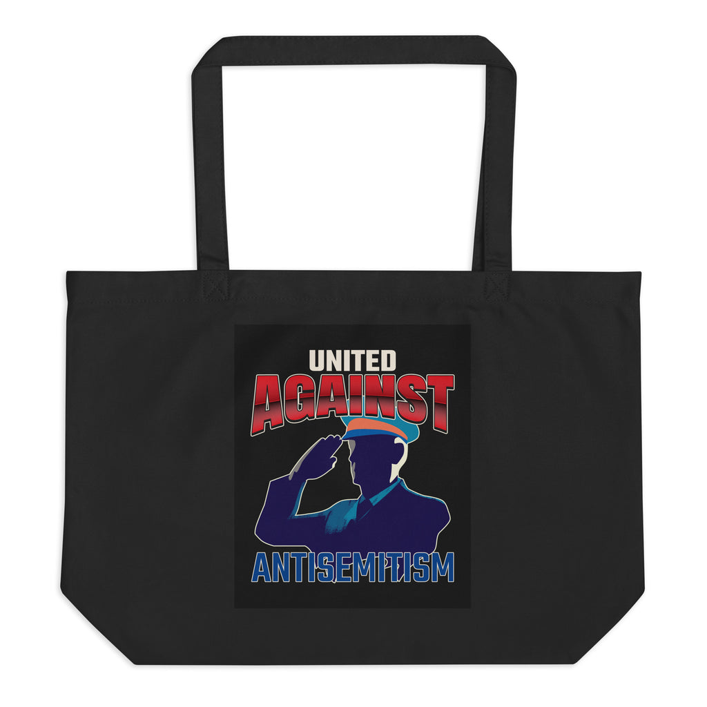 USA Edition | United Against Antisemitism | Large Organic Tote Bag