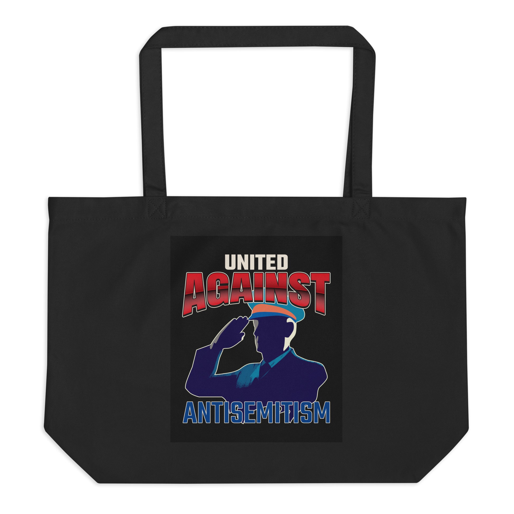 USA Edition | United Against Antisemitism | Large Organic Tote Bag