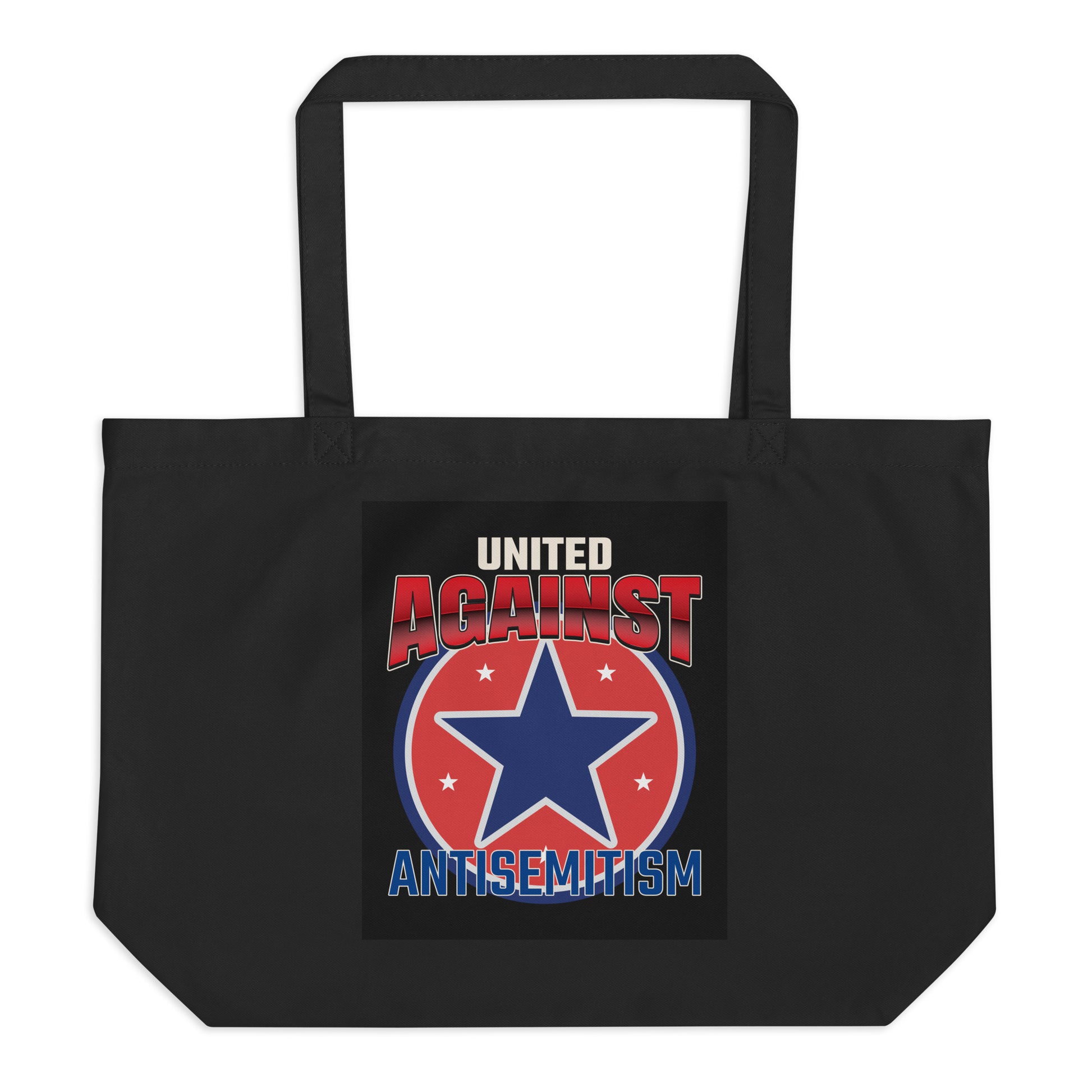 USA Edition | United Against Antisemitism | Large Organic Tote Bag
