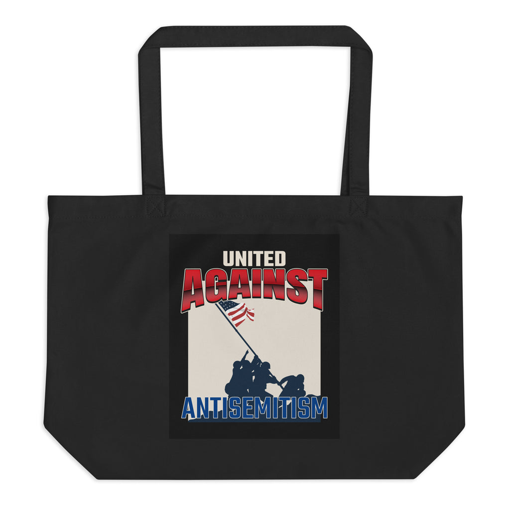 USA Edition | United Against Antisemitism | Large Organic Tote Bag