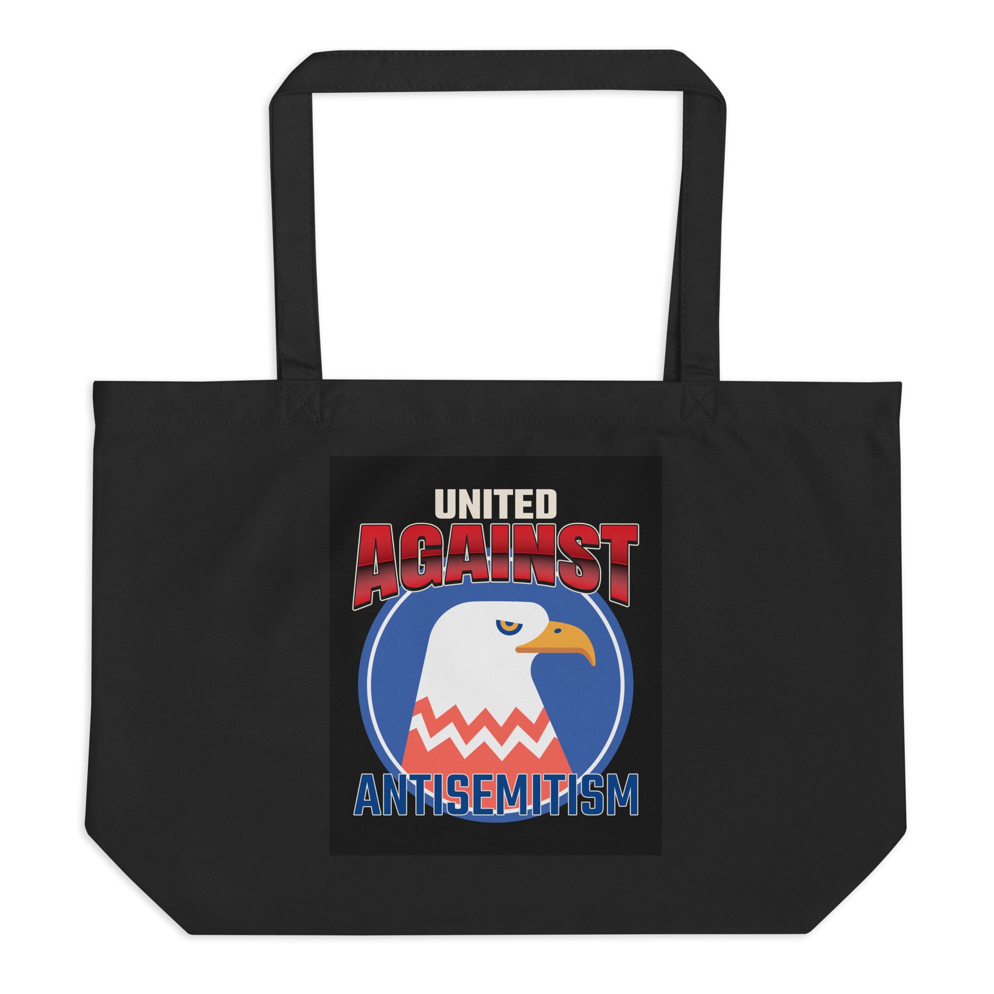 USA Edition | United Against Antisemitism | Large Organic Tote Bag
