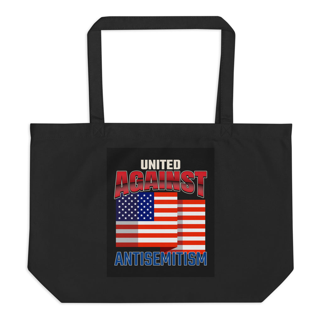 USA Edition | United Against Antisemitism | Large Organic Tote Bag