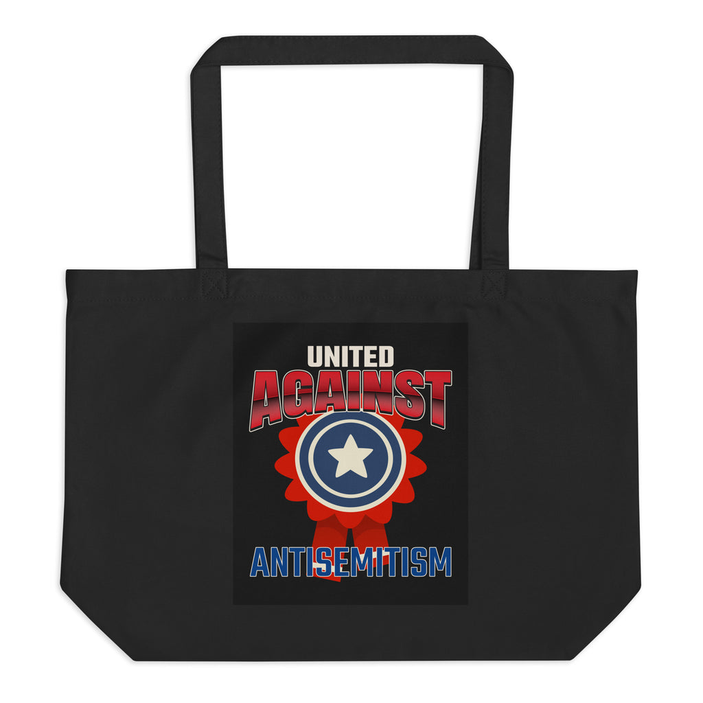 USA Edition | United Against Antisemitism | Large Organic Tote Bag