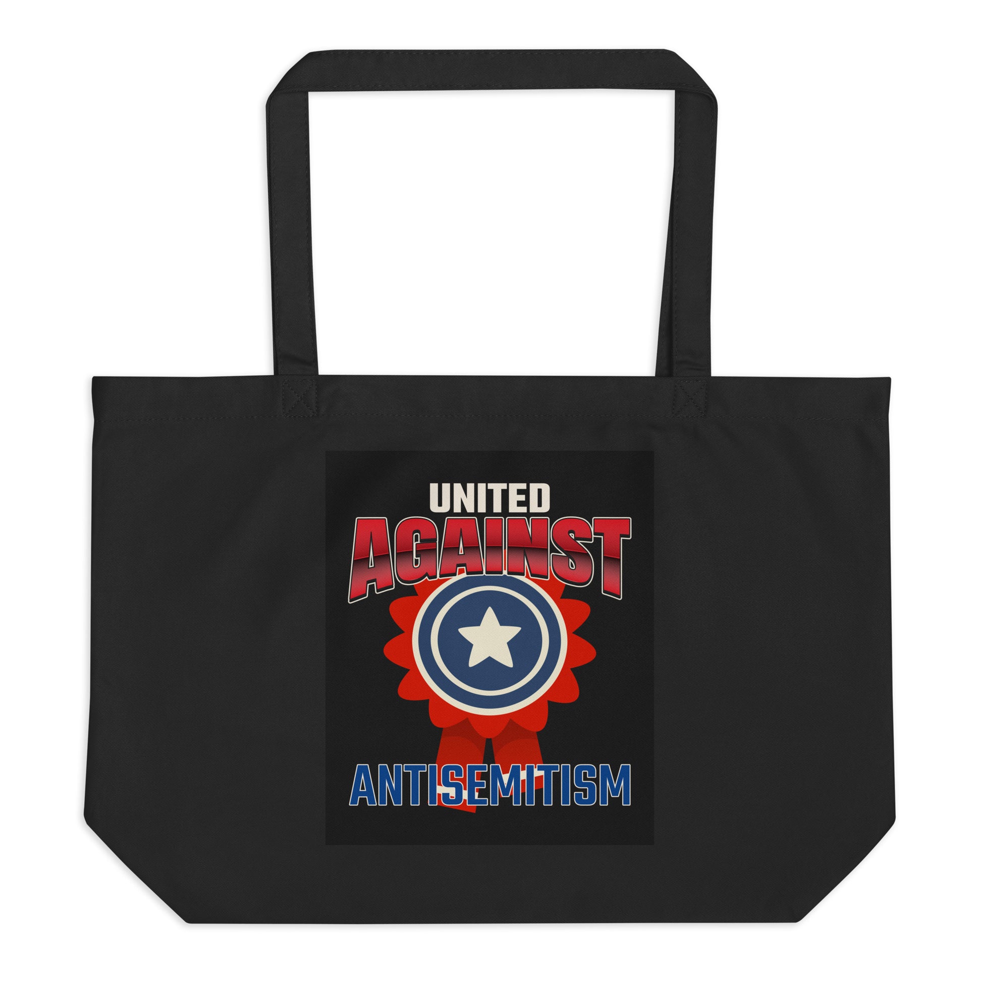 USA Edition | United Against Antisemitism | Large Organic Tote Bag