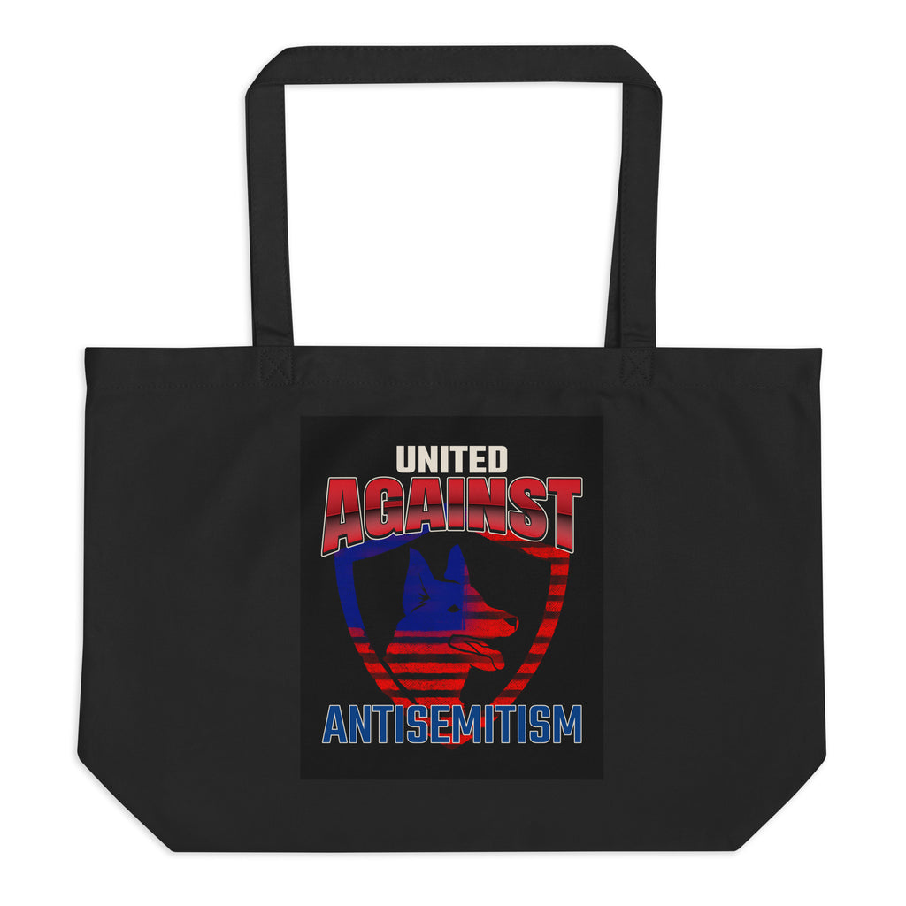 USA Edition | United Against Antisemitism | Large Organic Tote Bag