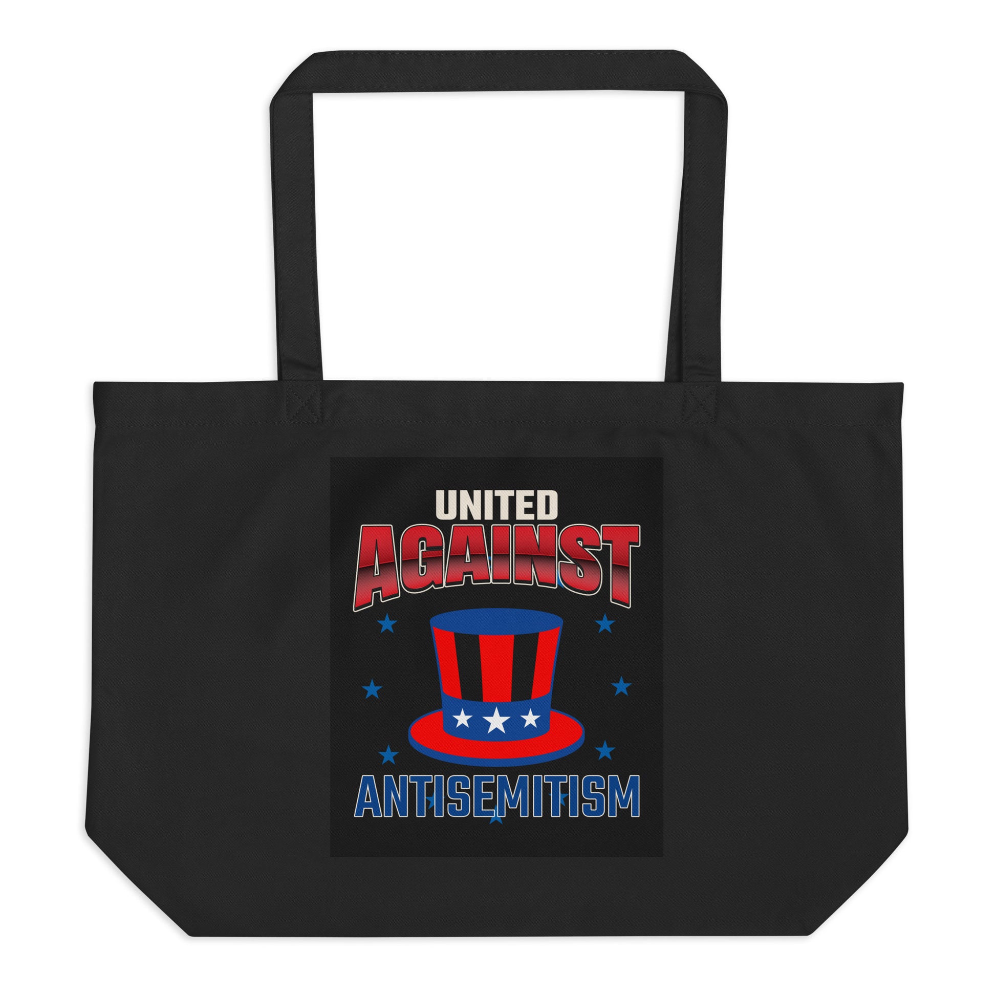 USA Edition | United Against Antisemitism | Large Organic Tote Bag