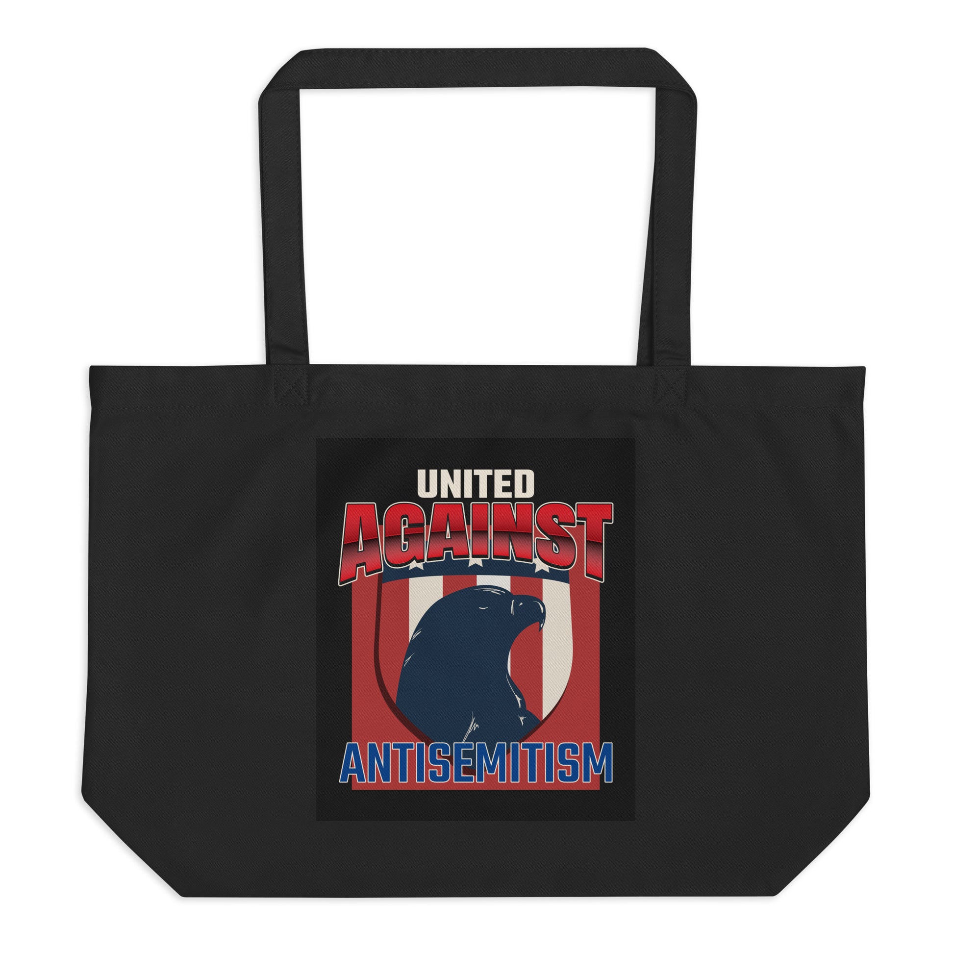 USA Edition | United Against Antisemitism | Large Organic Tote Bag
