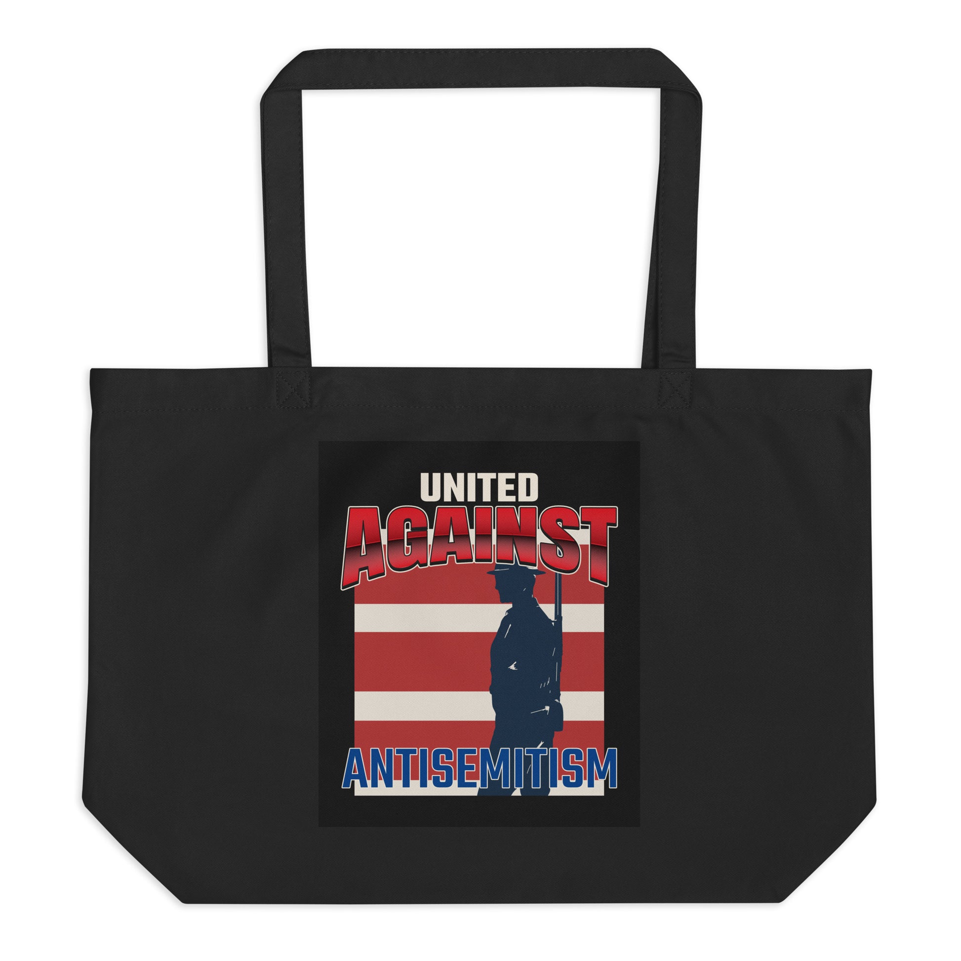 USA Edition | United Against Antisemitism | Large Organic Tote Bag