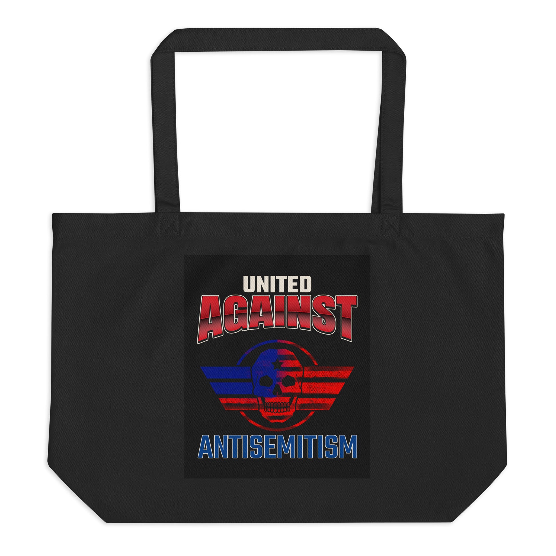 USA Edition | United Against Antisemitism | Large Organic Tote Bag