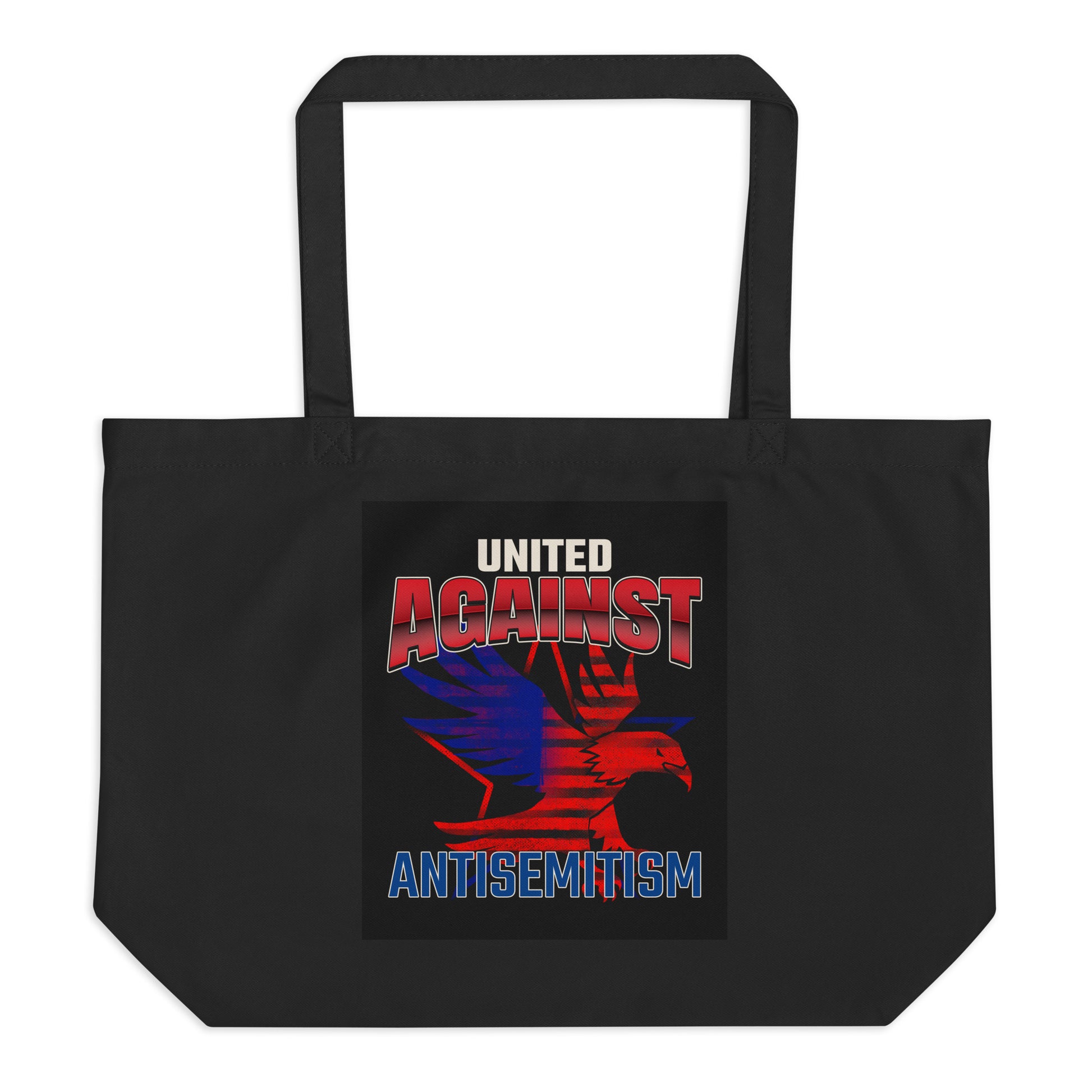 USA Edition | United Against Antisemitism | Large Organic Tote Bag