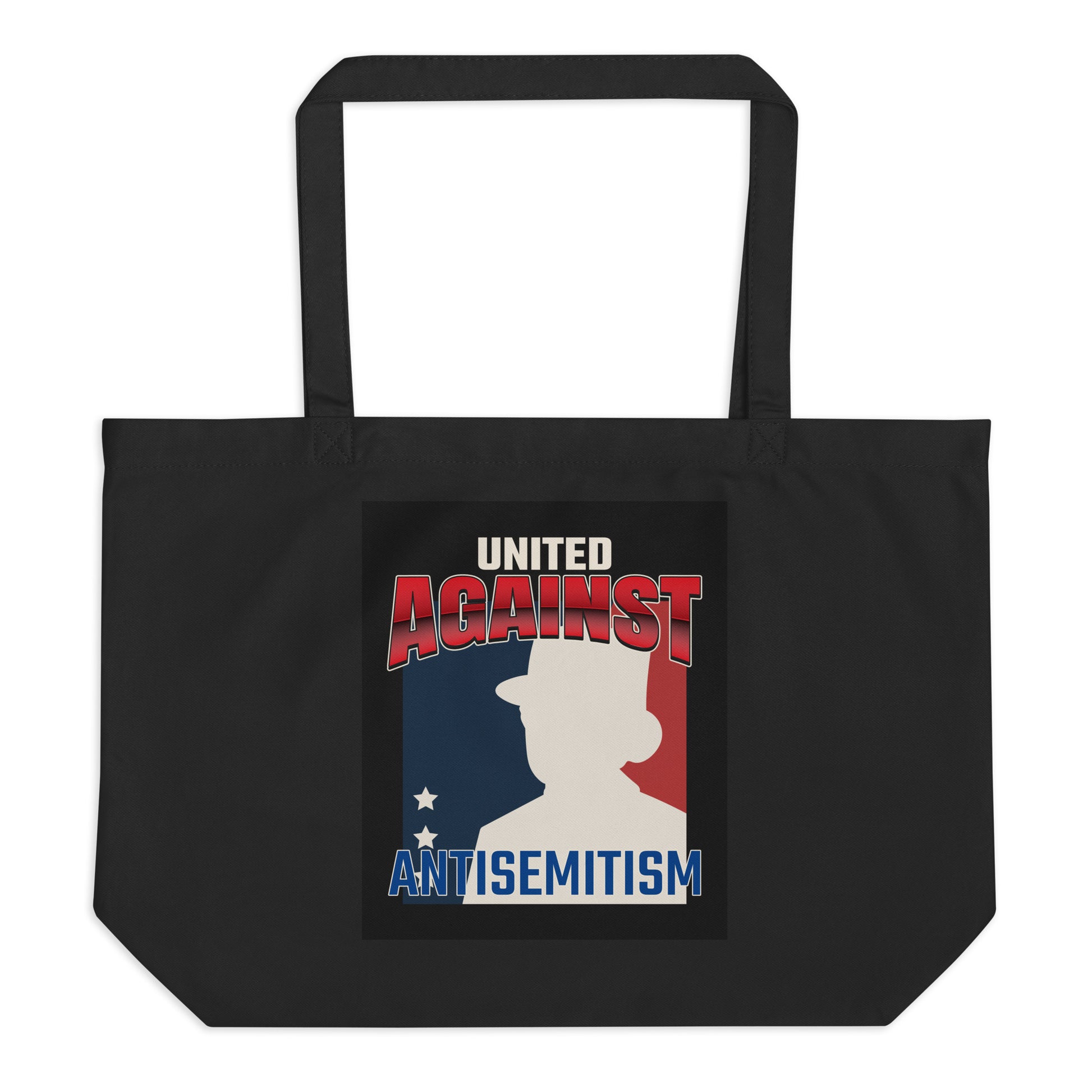 USA Edition | United Against Antisemitism | Large Organic Tote Bag