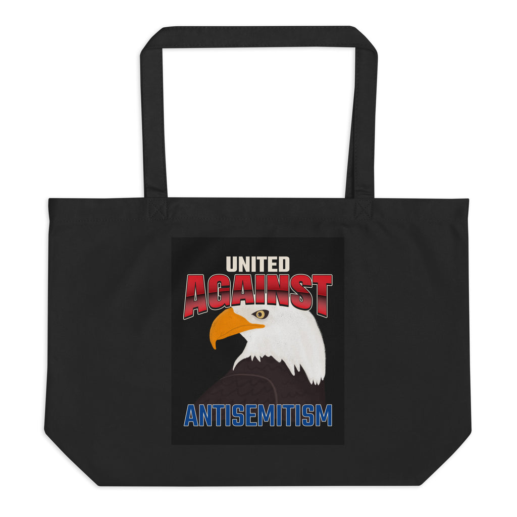 USA Edition | United Against Antisemitism | Large Organic Tote Bag