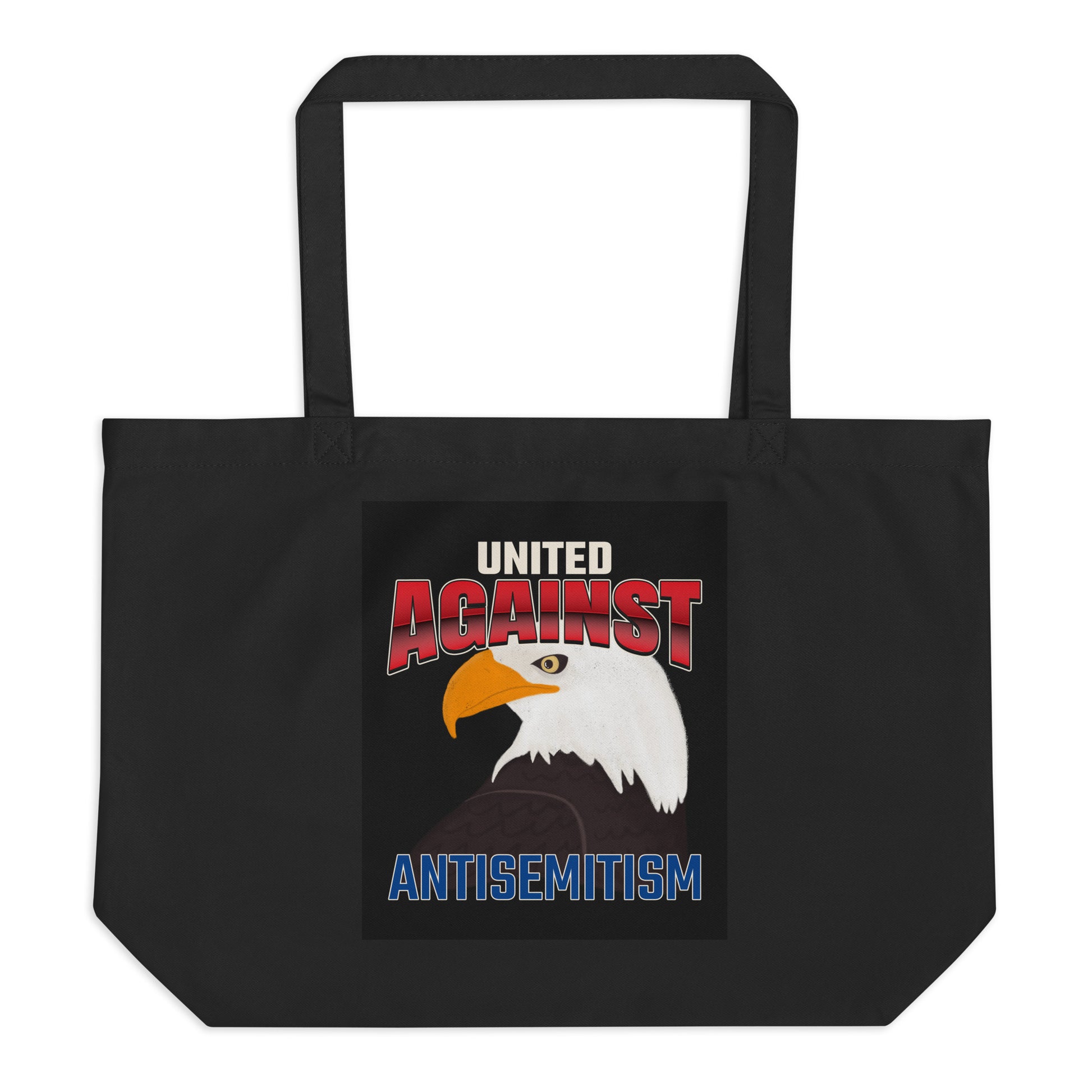 USA Edition | United Against Antisemitism | Large Organic Tote Bag