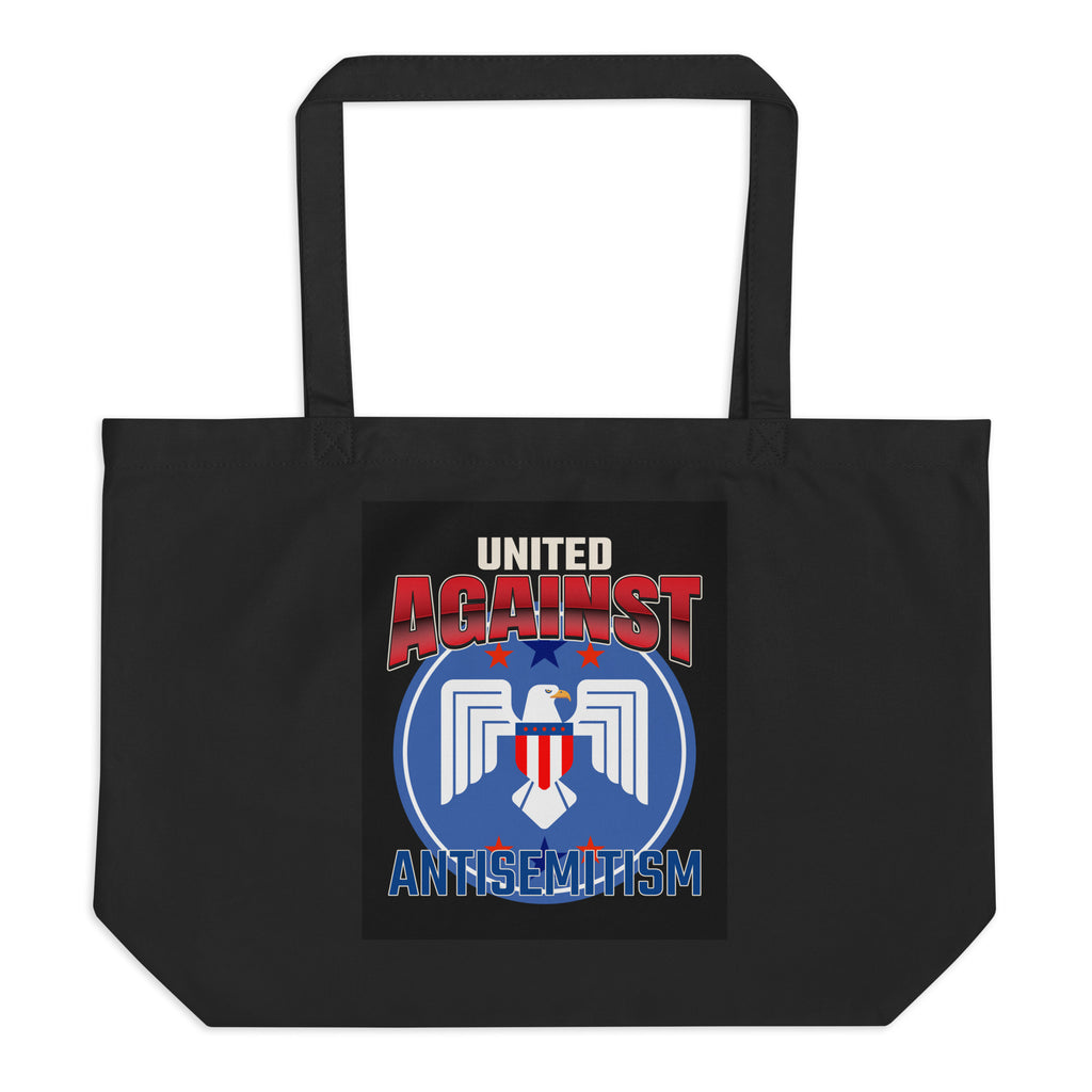 USA Edition | United Against Antisemitism | Large Organic Tote Bag