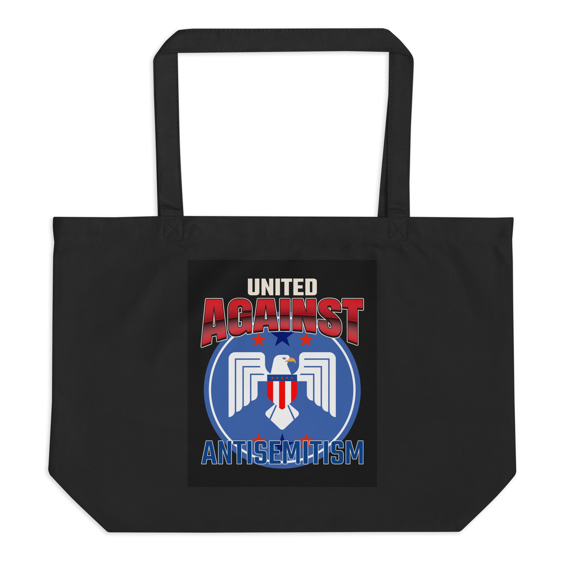 USA Edition | United Against Antisemitism | Large Organic Tote Bag