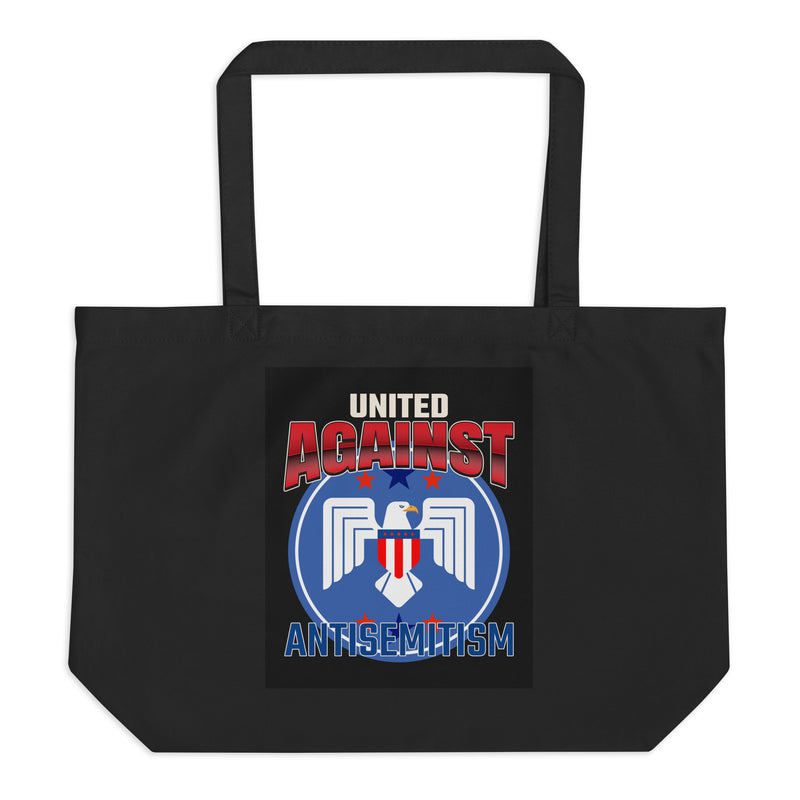 USA Edition | United Against Antisemitism | Large Organic Tote Bag