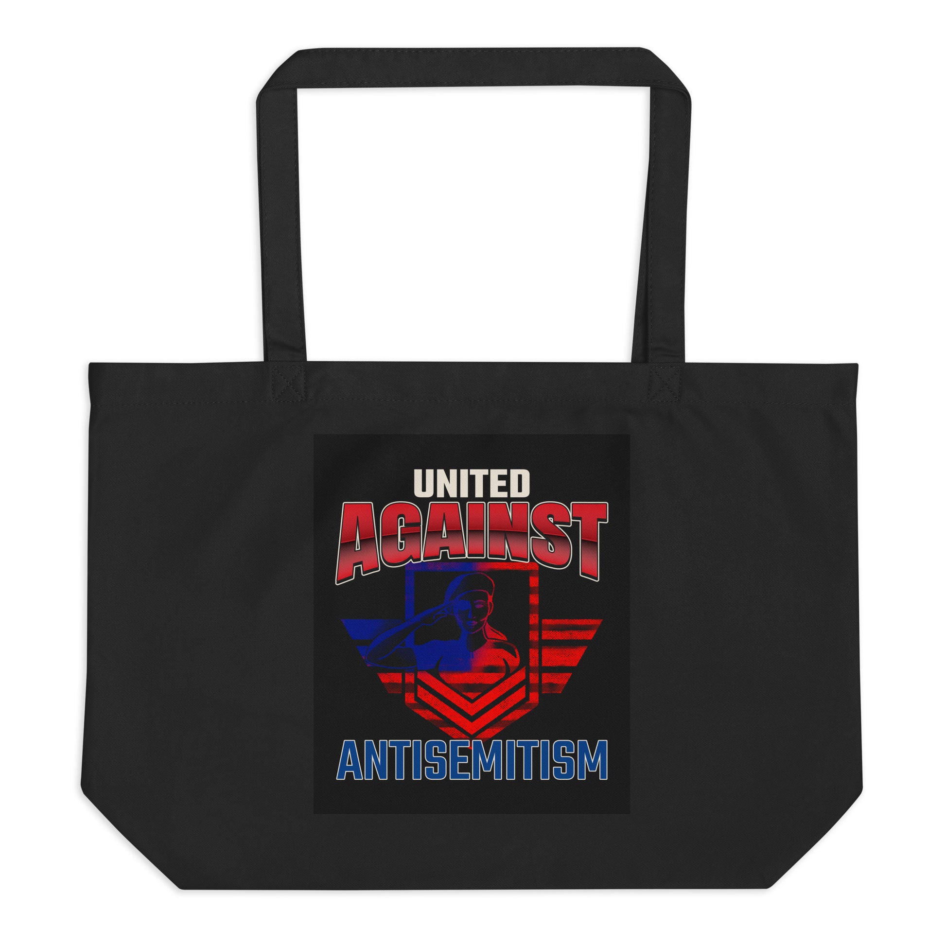 USA Edition | United Against Antisemitism | Large Organic Tote Bag