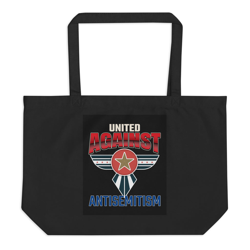 USA Edition | United Against Antisemitism | Large Organic Tote Bag