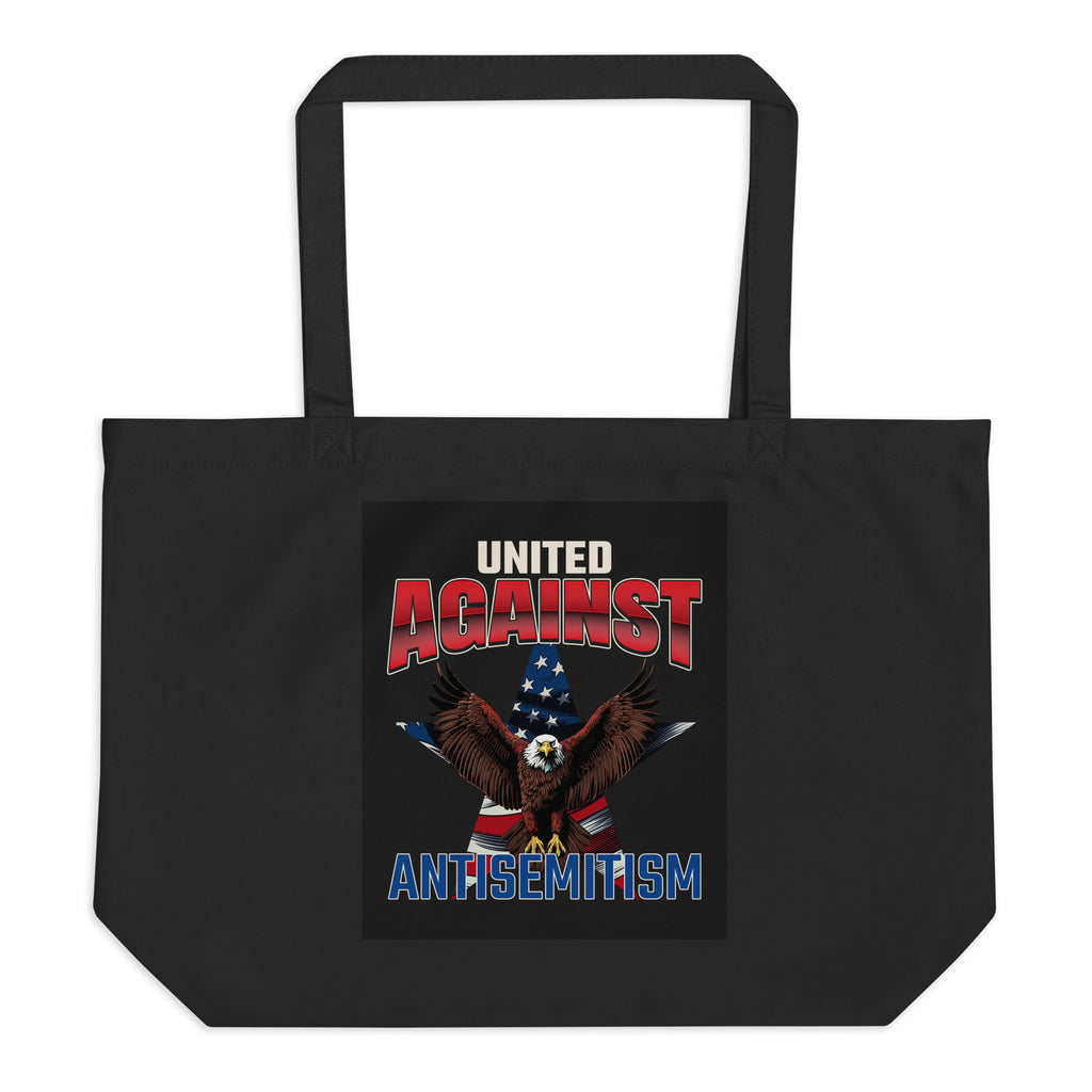 USA Edition | United Against Antisemitism | Large Organic Tote Bag
