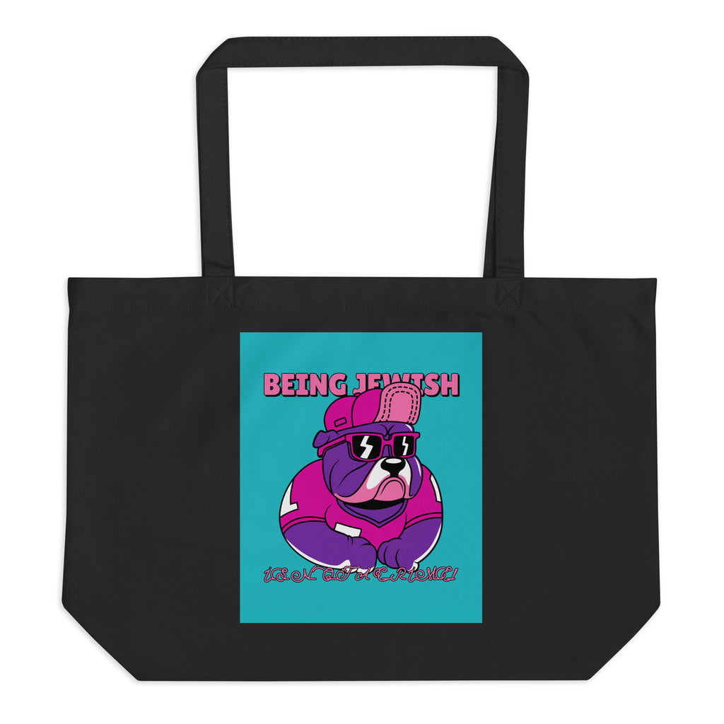 Streetart Graffiti Cartoon | Antisemitism | Large Organic Tote Bag