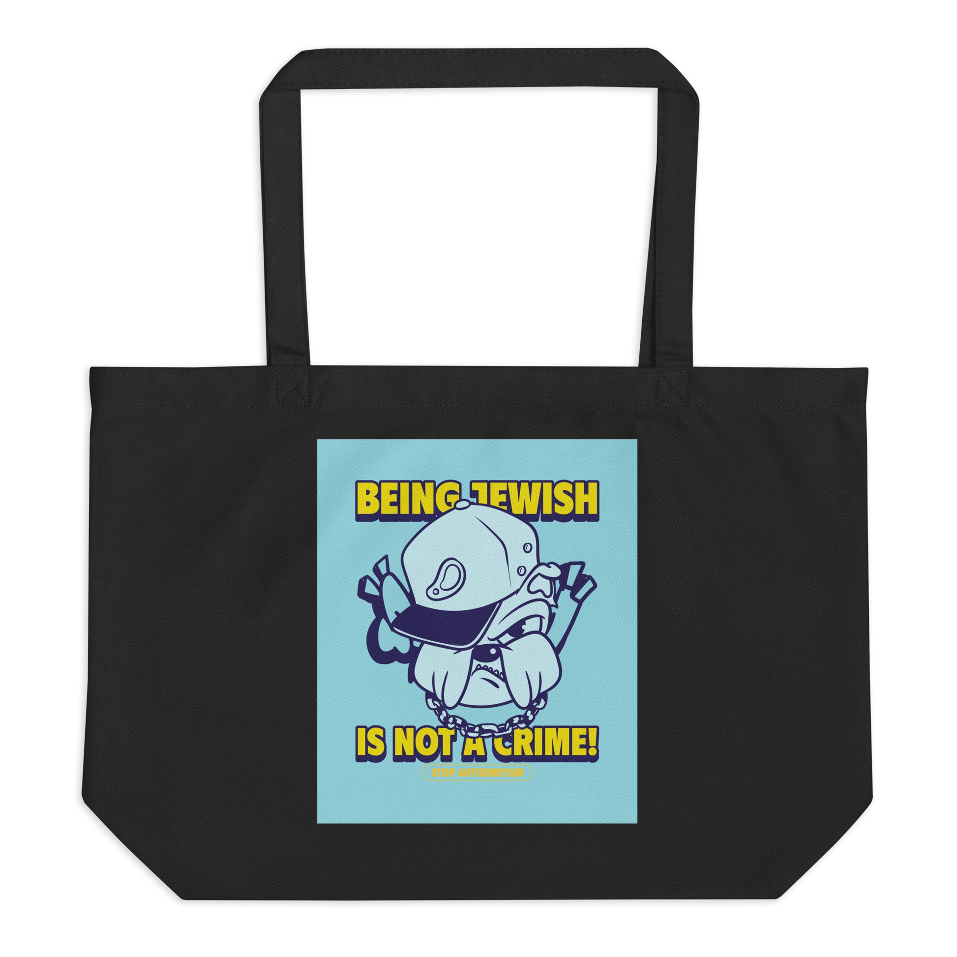 Streetart Graffiti Cartoon | Antisemitism | Large Organic Tote Bag