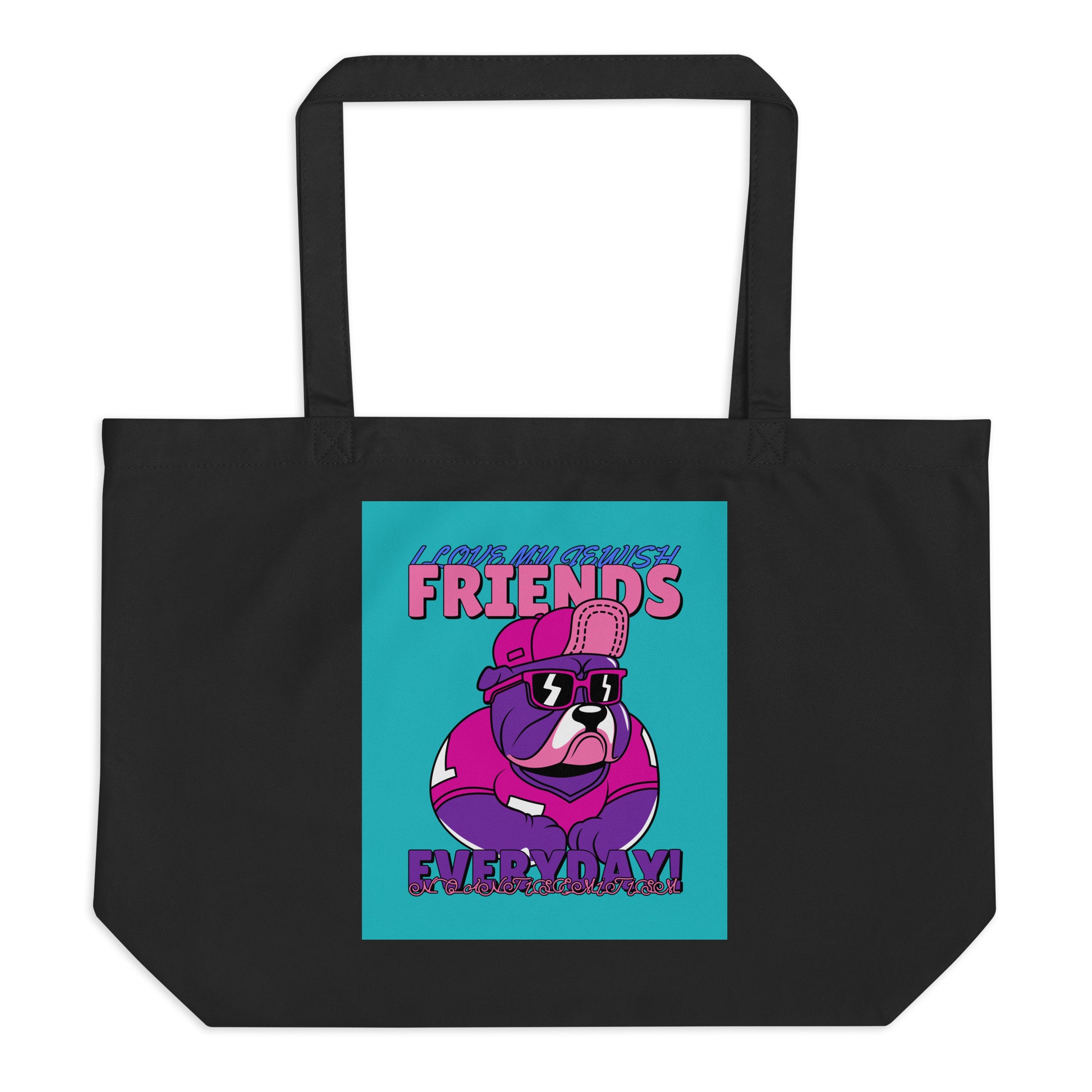 Streetart Graffiti Cartoon | Antisemitism | Large Organic Tote Bag