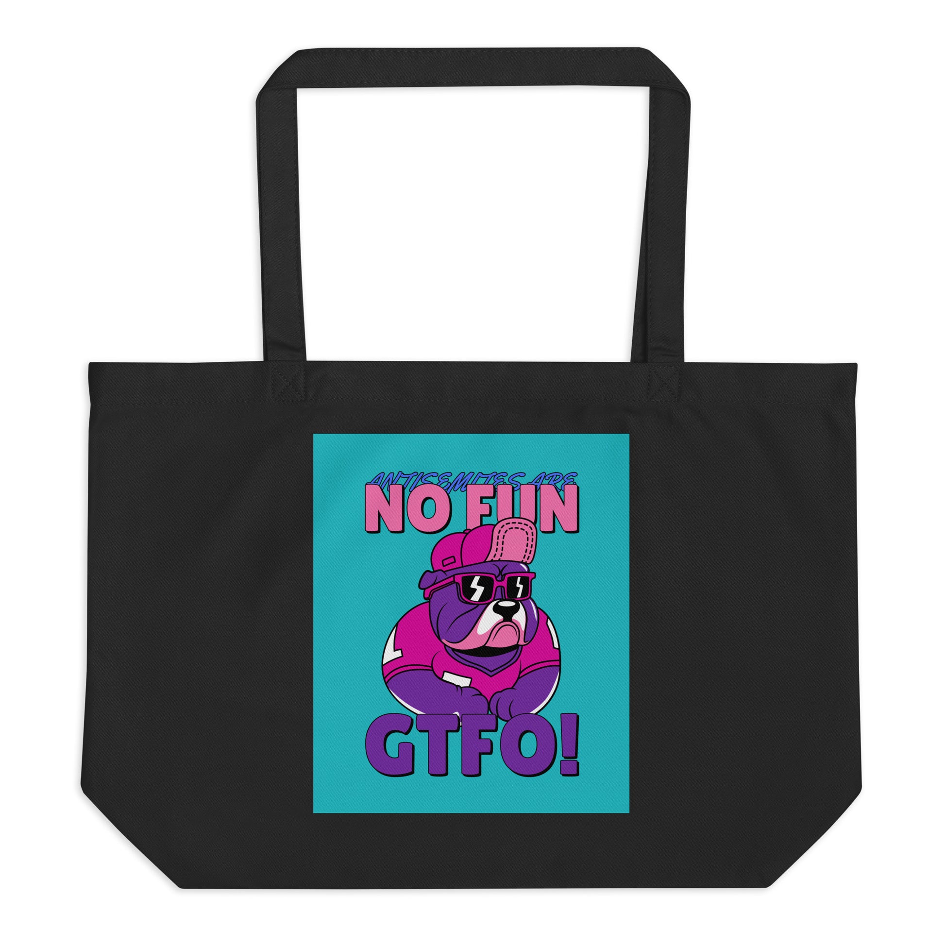 Streetart Graffiti Cartoon | Antisemitism | Large Organic Tote Bag