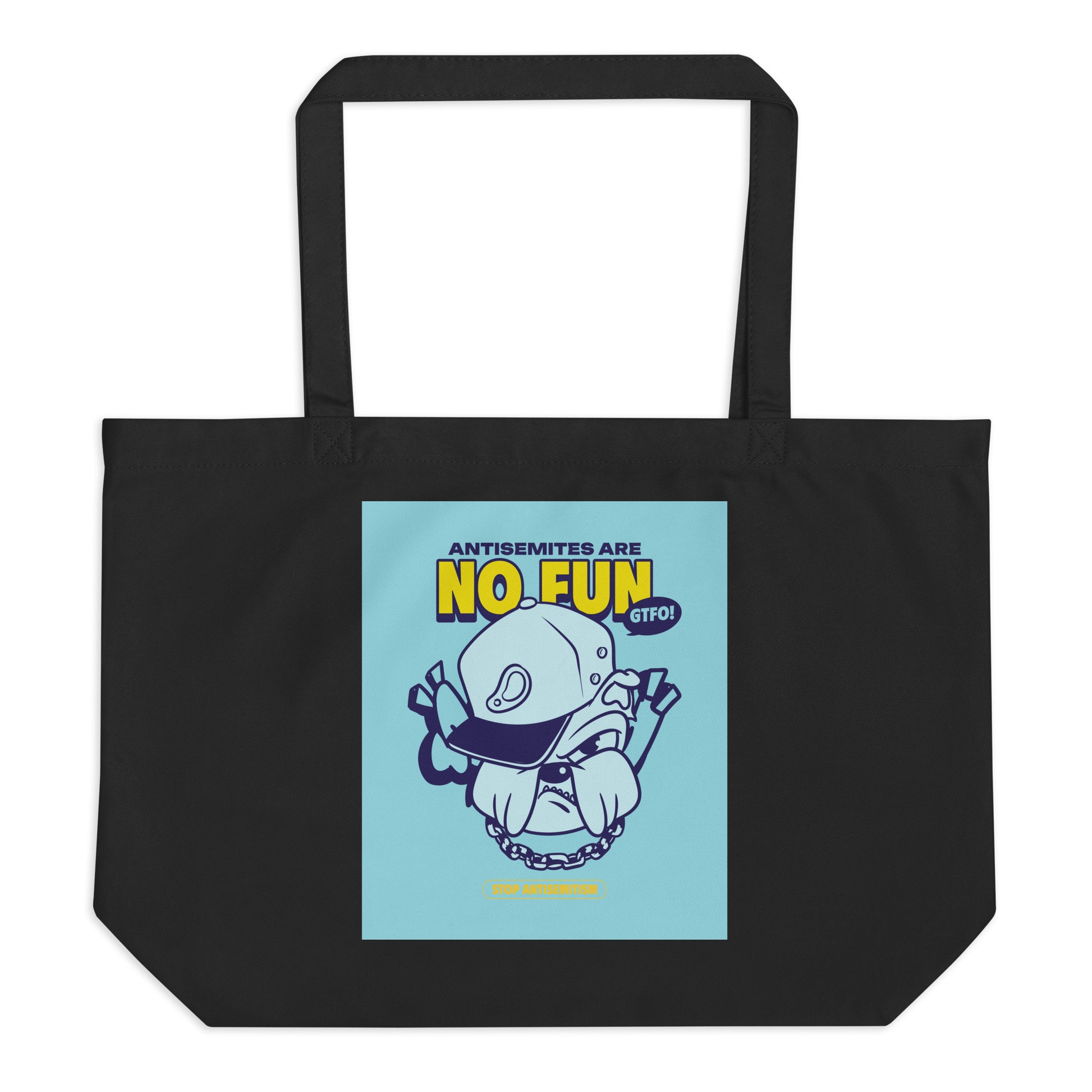 Streetart Graffiti Cartoon | Antisemitism | Large Organic Tote Bag