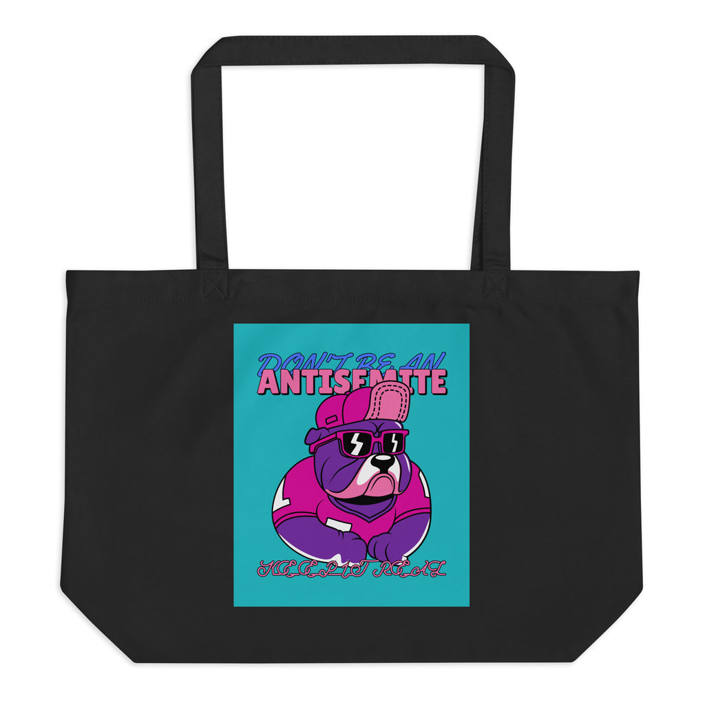 Streetart Graffiti Cartoon | Antisemitism | Large Organic Tote Bag