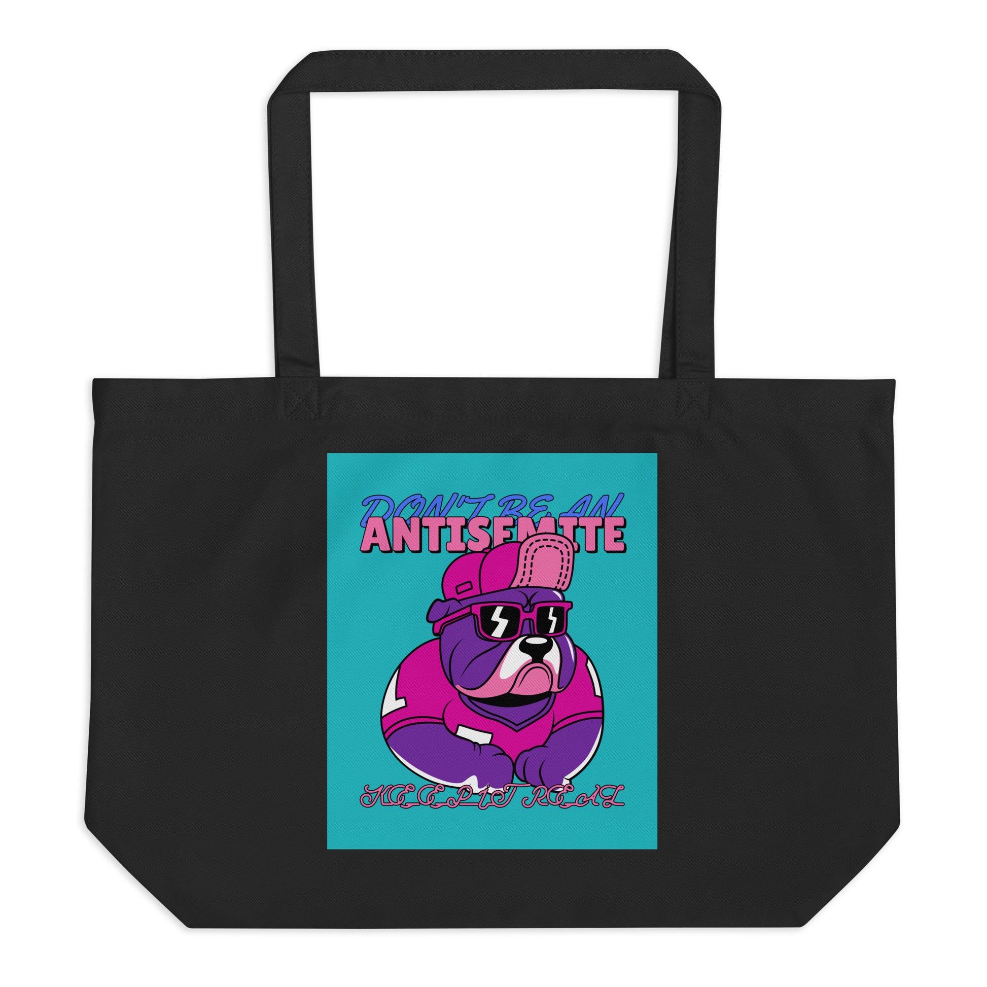 Streetart Graffiti Cartoon | Antisemitism | Large Organic Tote Bag