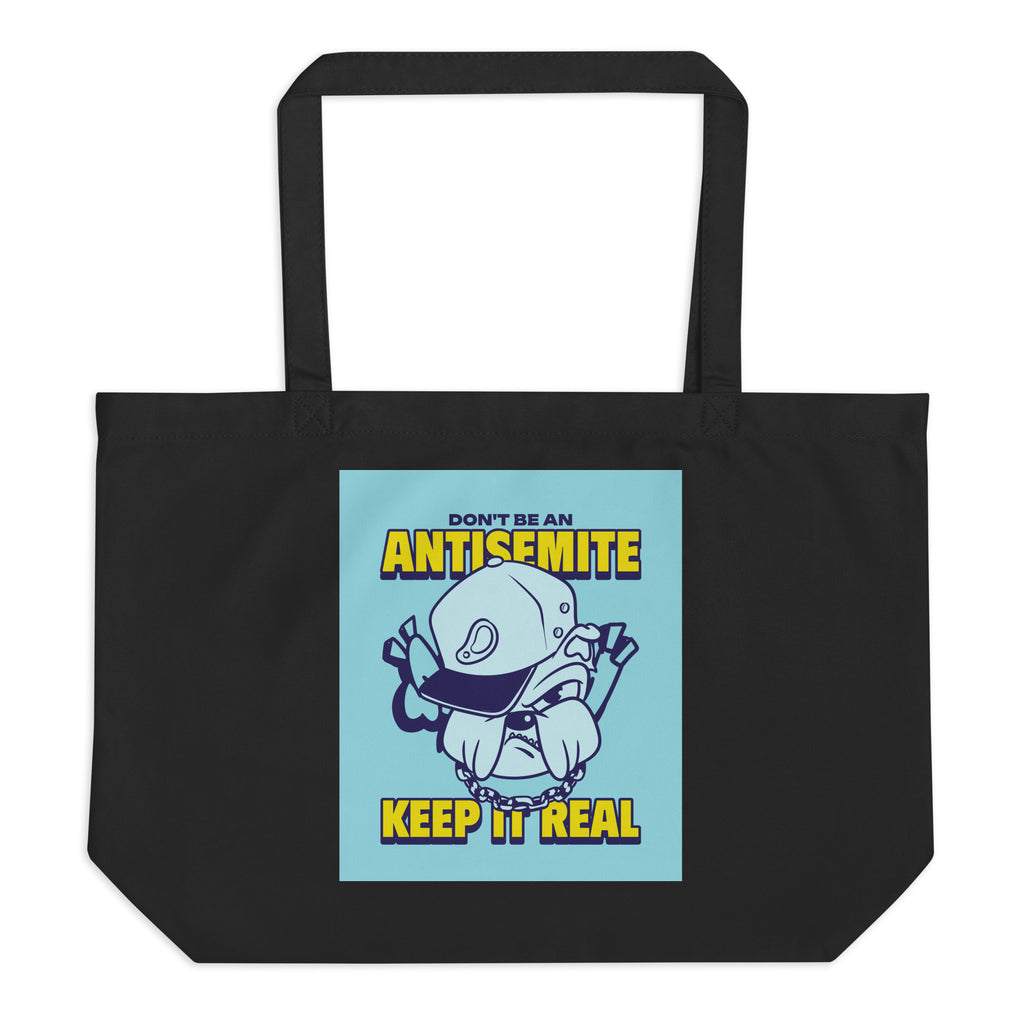 Streetart Graffiti Cartoon | Antisemitism | Large Organic Tote Bag