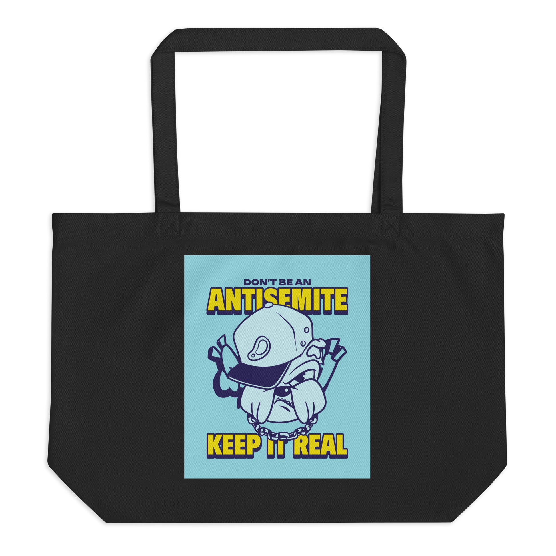 Streetart Graffiti Cartoon | Antisemitism | Large Organic Tote Bag