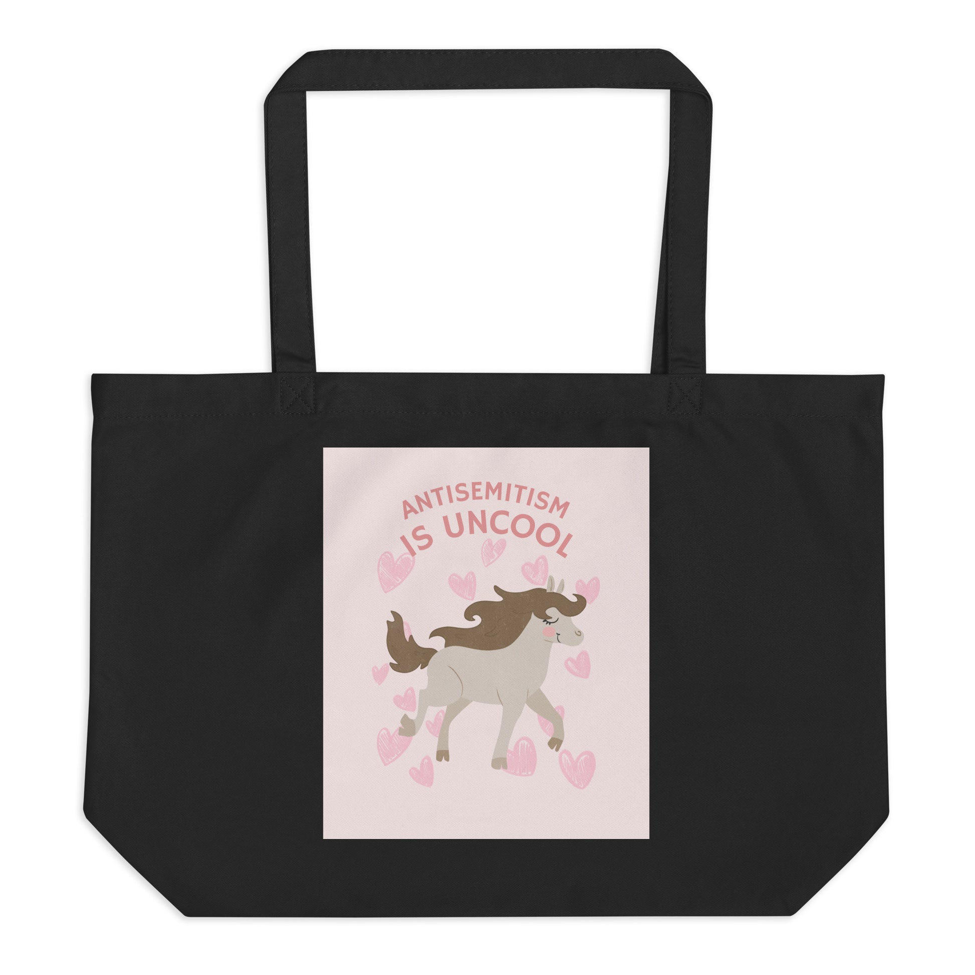 Unicorn Antisemitism Is Uncool | Large Organic Tote Bag